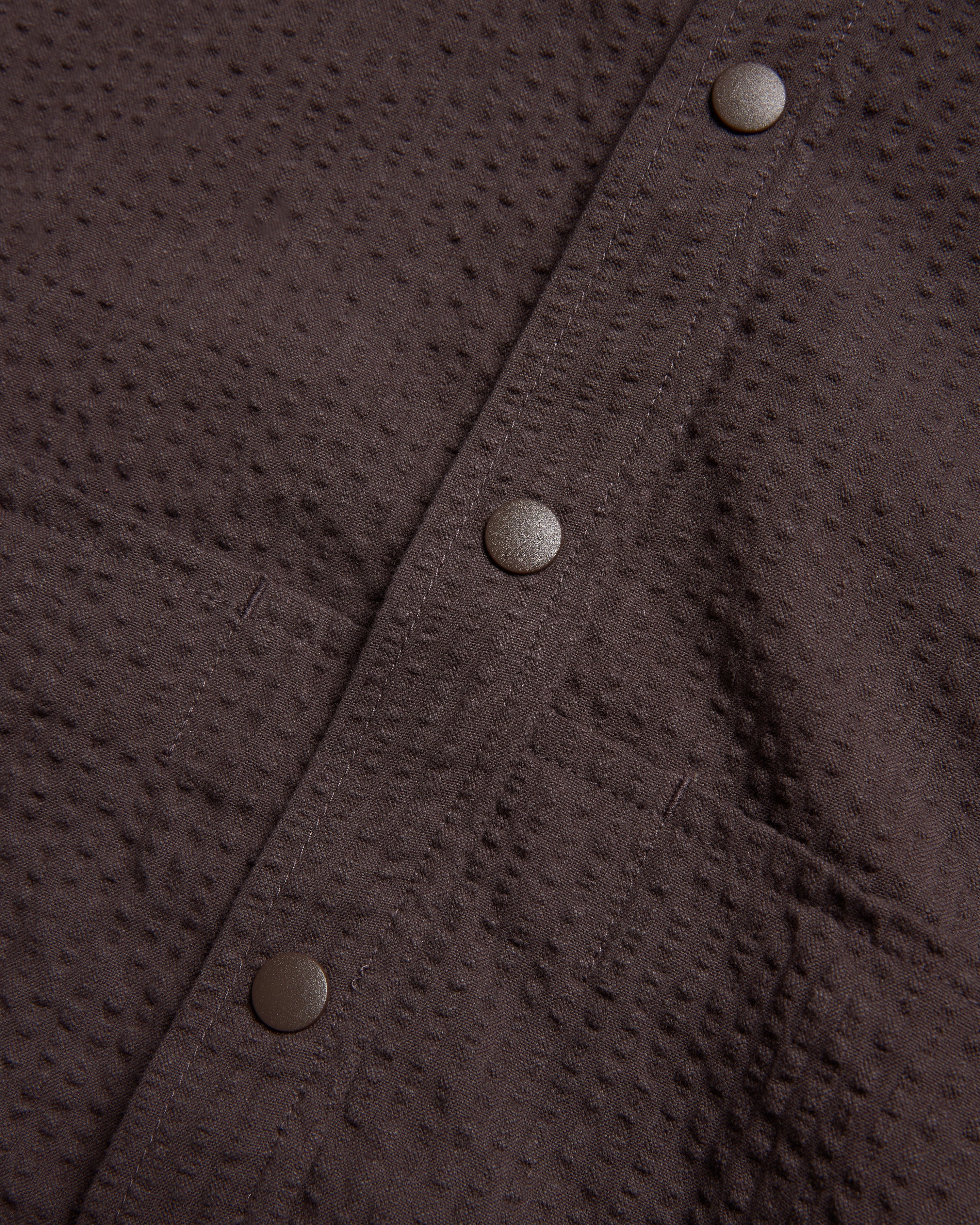 SS EASY WORK SHIRT - TONAL FONDENTE COTTON SEERSUCKER