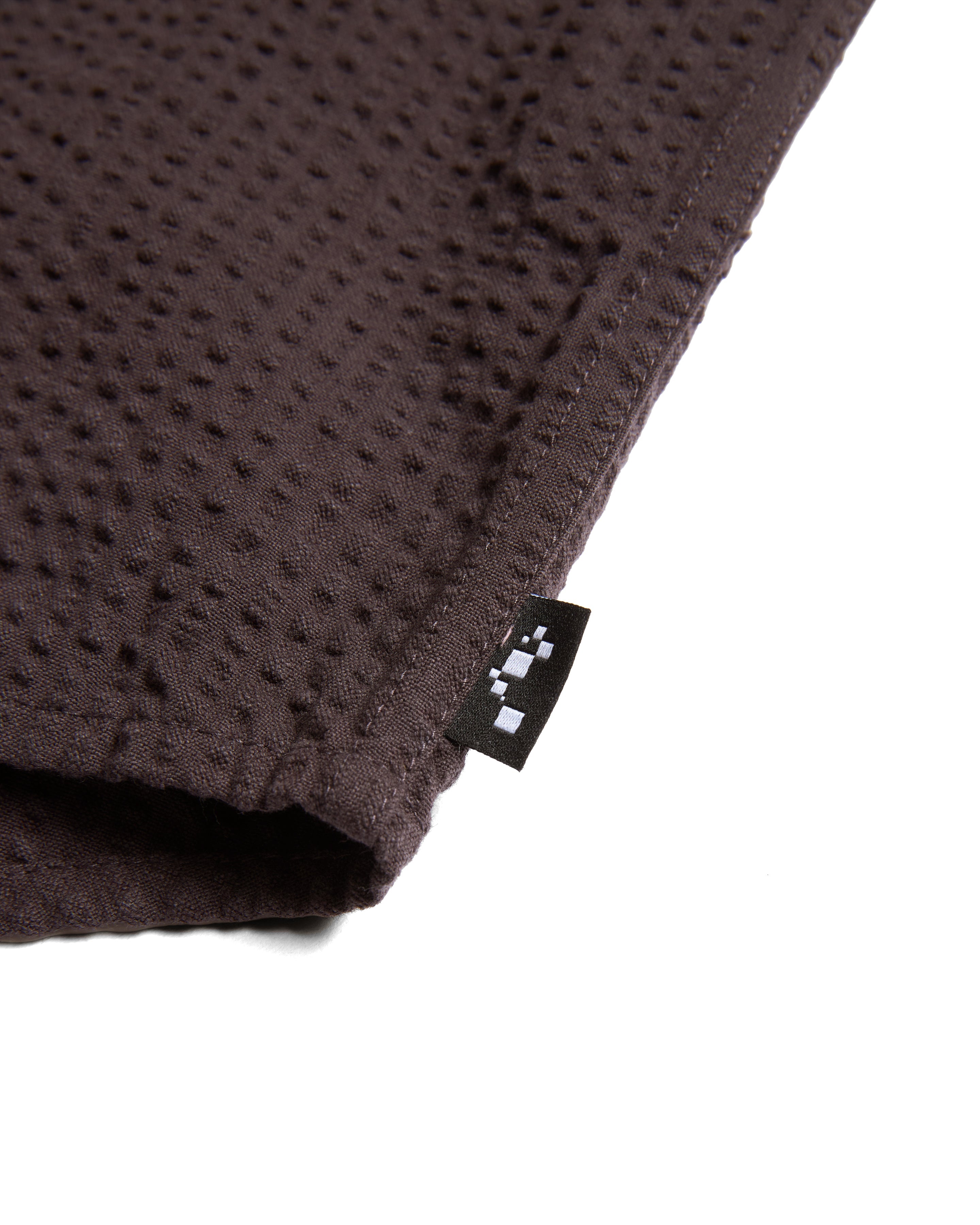 SS EASY WORK SHIRT - TONAL FONDENTE COTTON SEERSUCKER