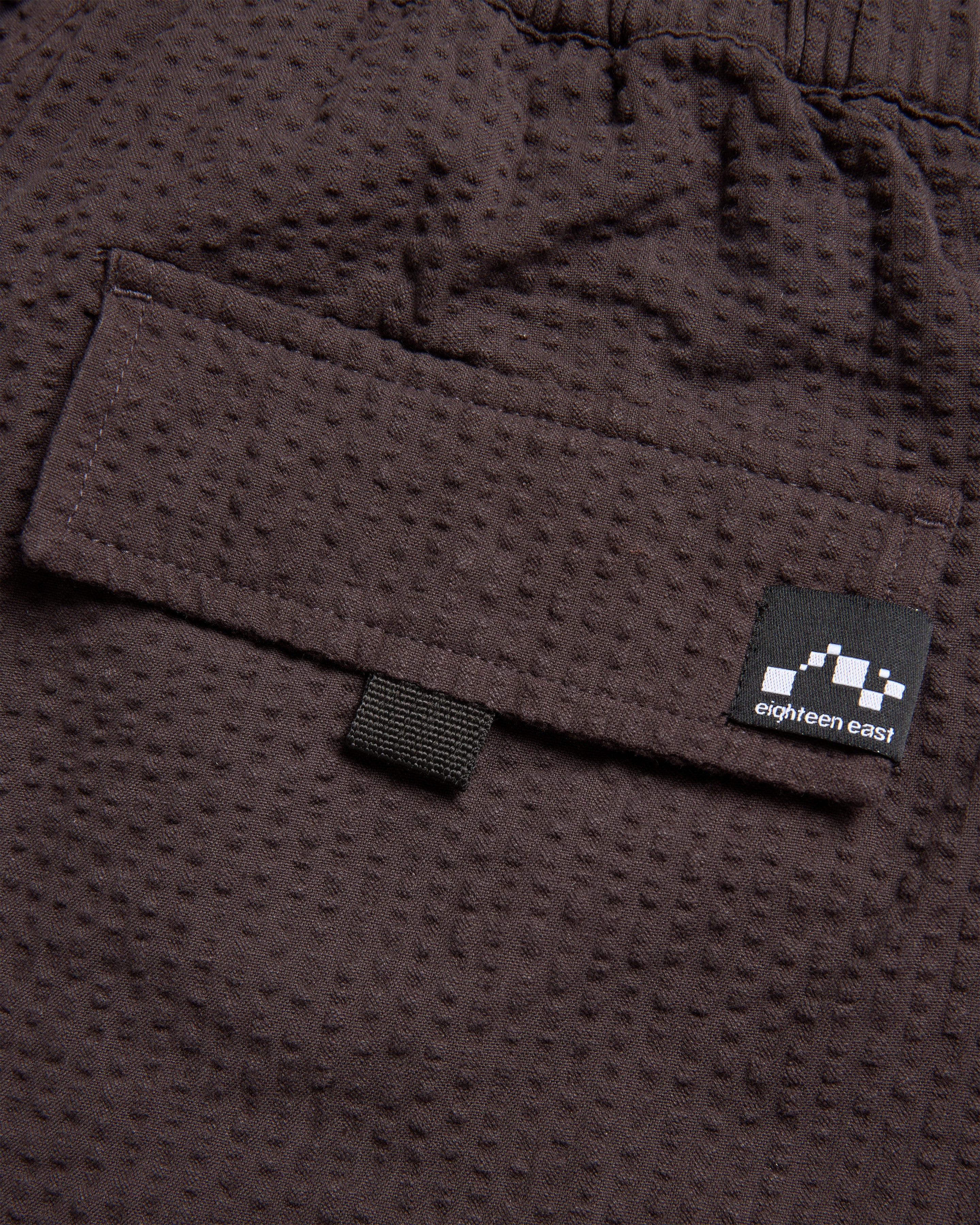 VETTI UTILITY SHORTS - TONAL FONDENTE COTTON SEERSUCKER