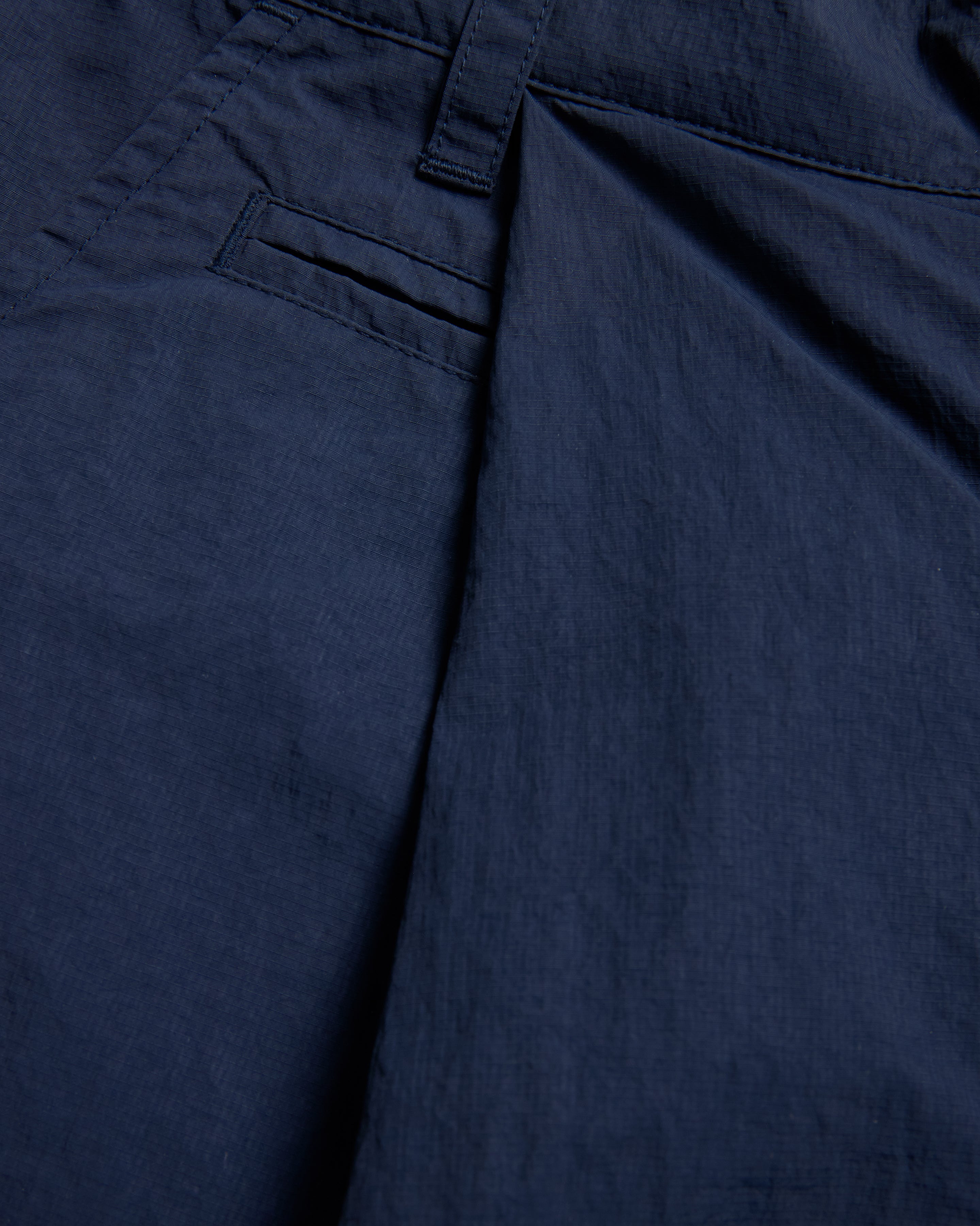 EMERY PLEATED BIG SHORTS - NAVY FEATHERWEIGHT MICRO RIPSTOP NYLON