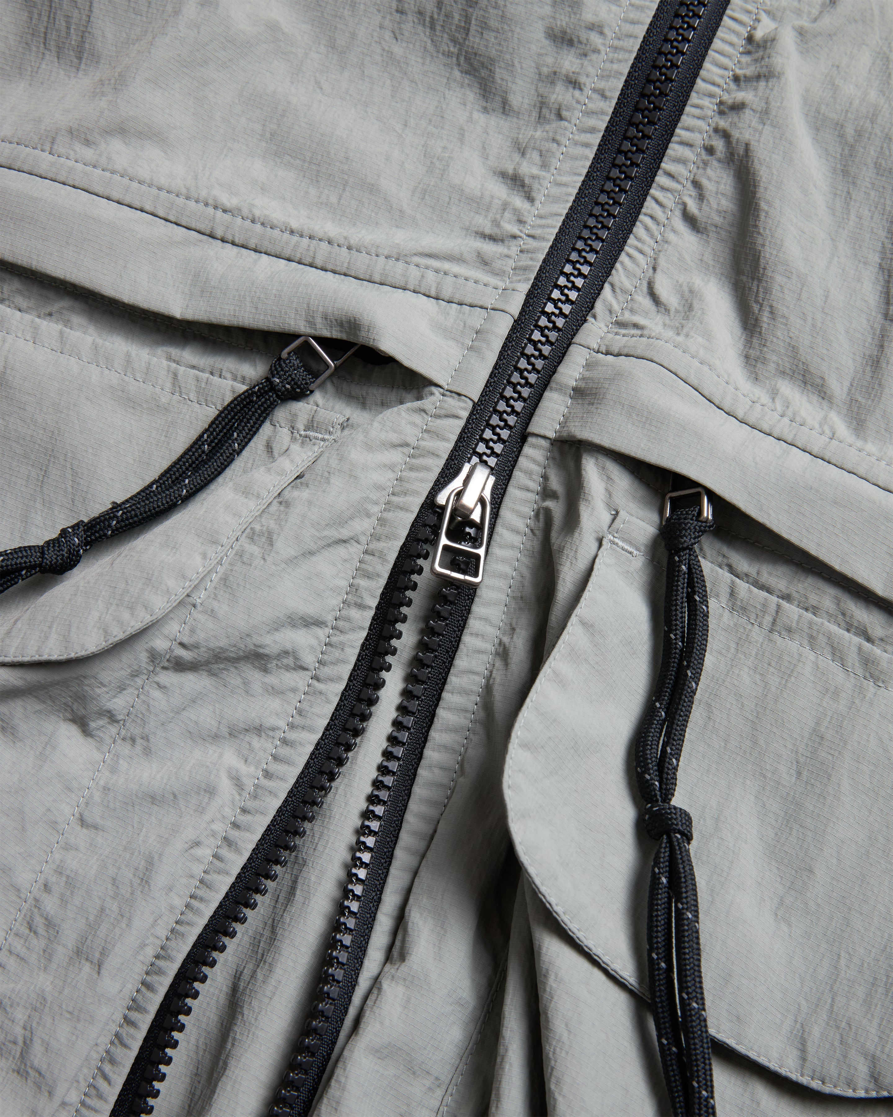 BANKS 2.0 UTILITY JACKET WITH REMOVABLE HOOD - LUNAR ROCK FEATHERWEIGHT MICRO RIPSTOP NYLON