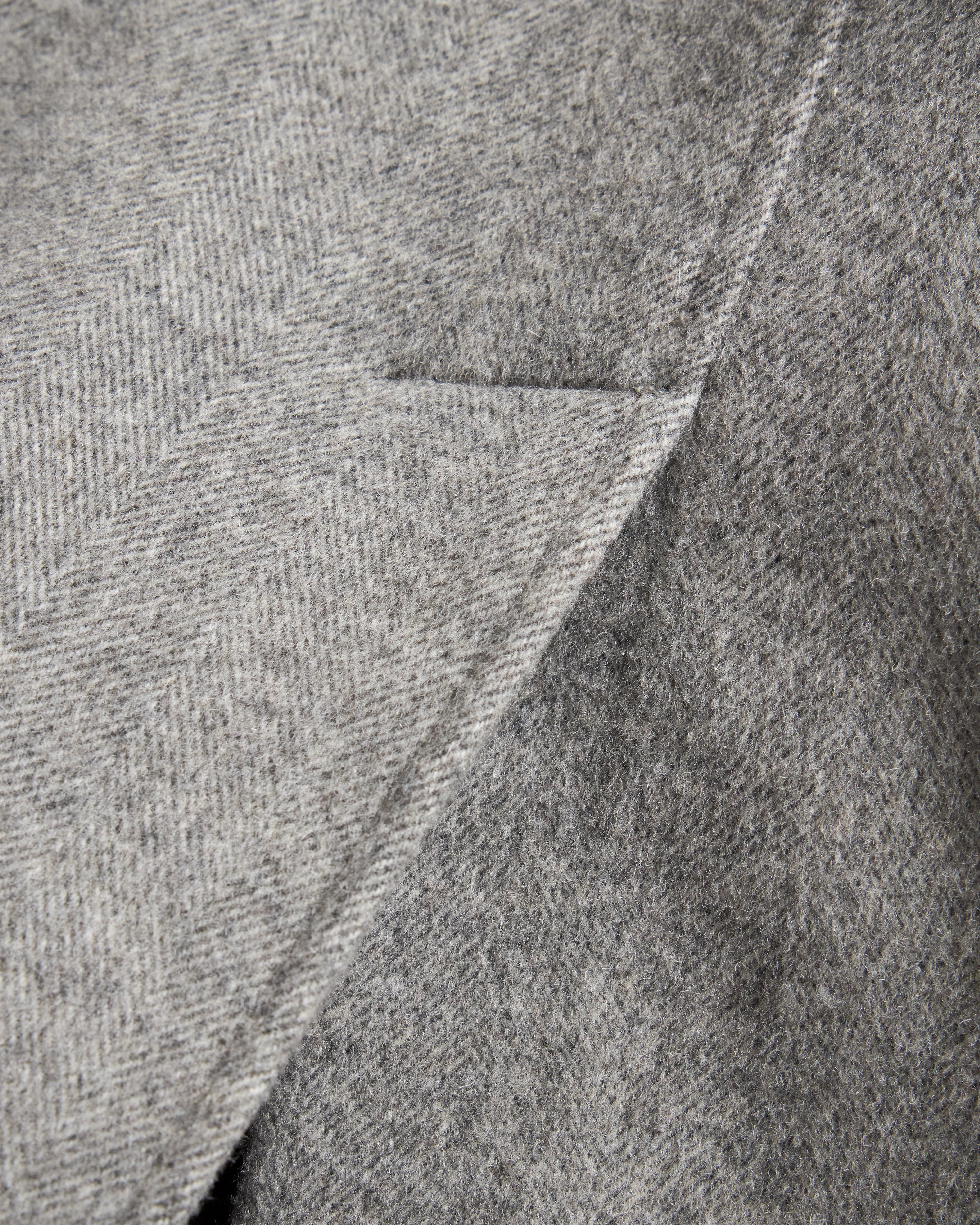 PREORDER: FULL RAGLAN BALMACAAN - BRUSHED WOOLEN HERRINGBONE