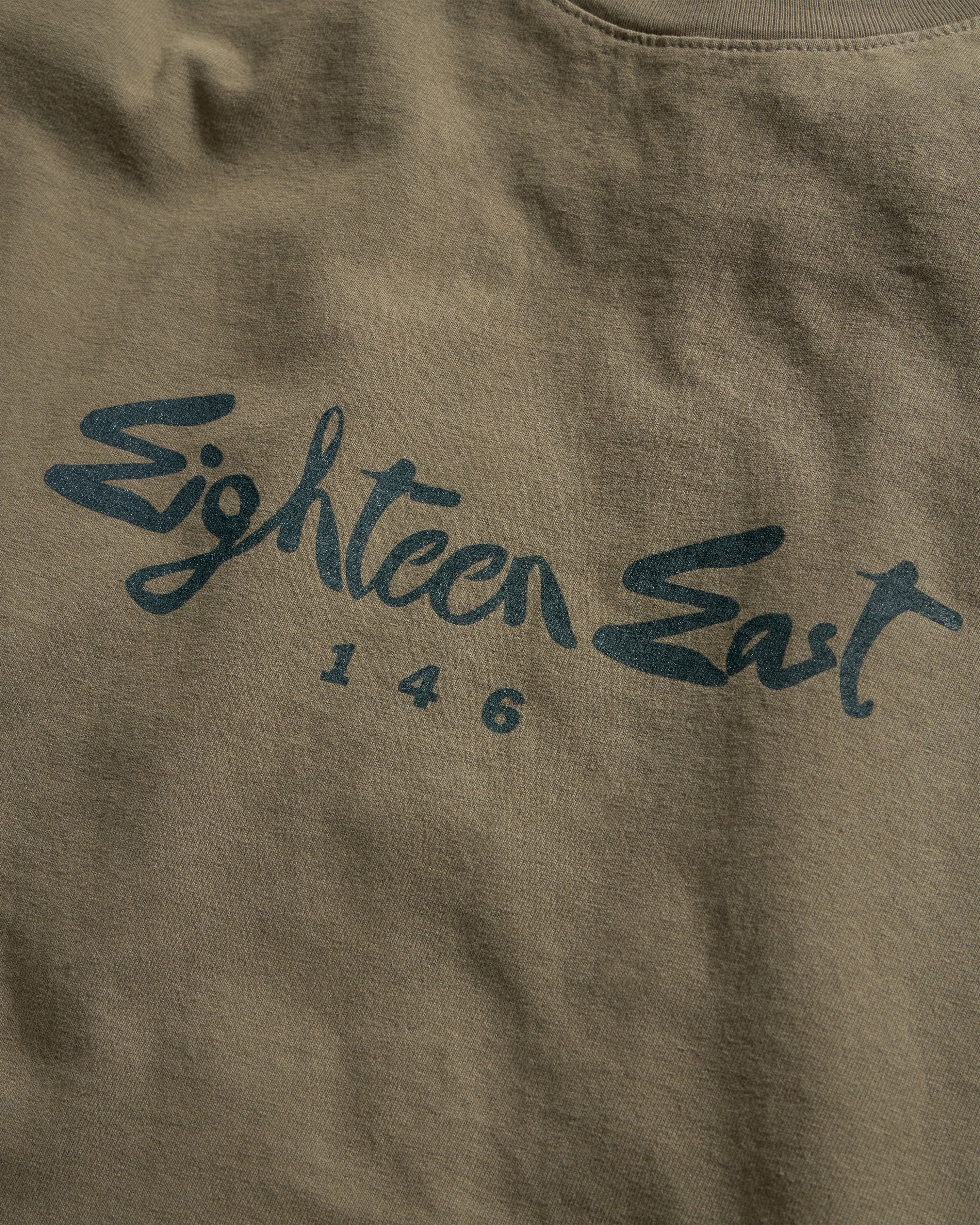 ARCHITECTS S/S TEE - O.D. GREEN / DEEP PETROL 6.5 oz. AMERICAN COTTON JERSEY