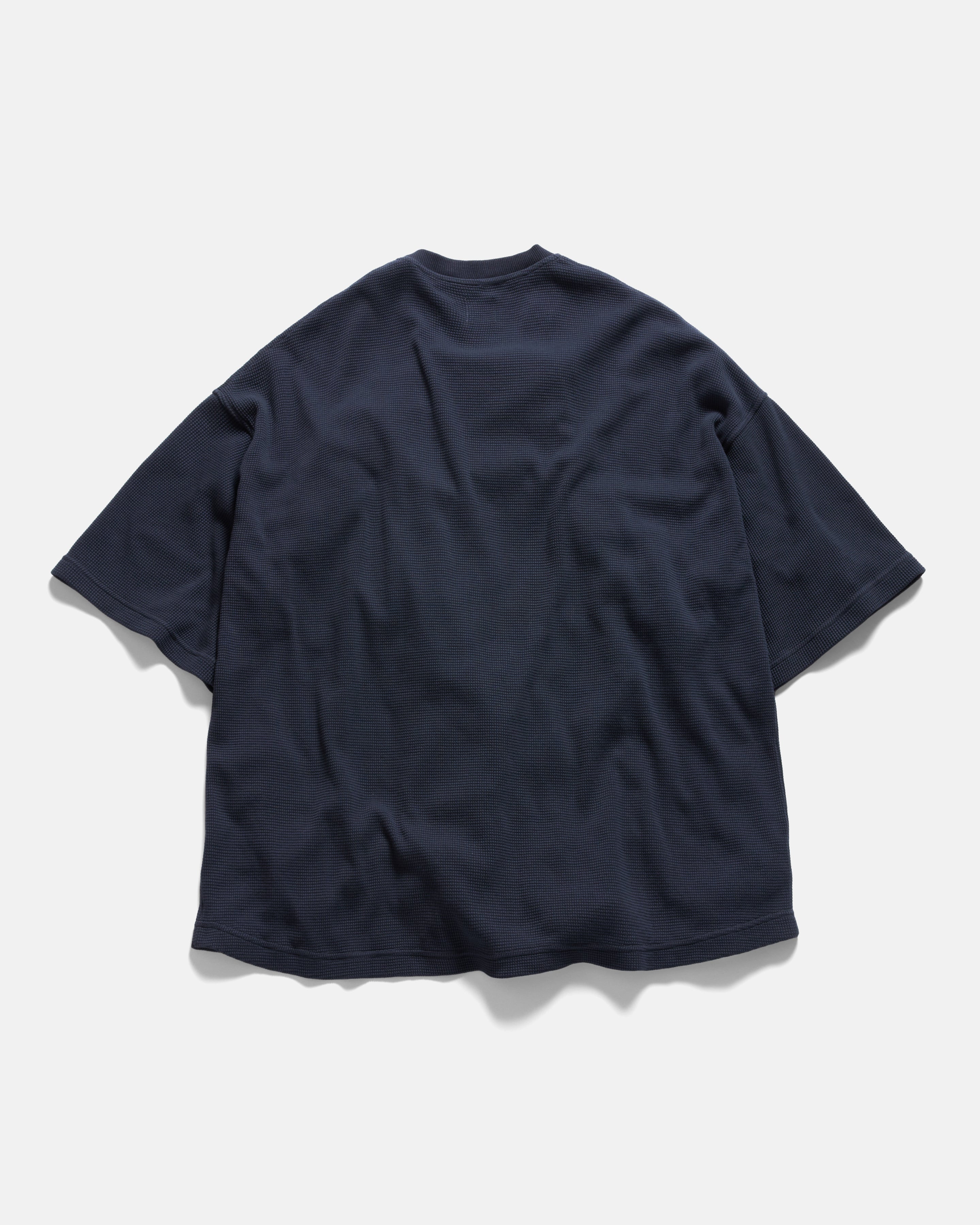 HIROCK LTE HALF SLEEVE CREWNECK - SLATE NAVY TECH COTTON LIGHTWEIGHT THERMAL