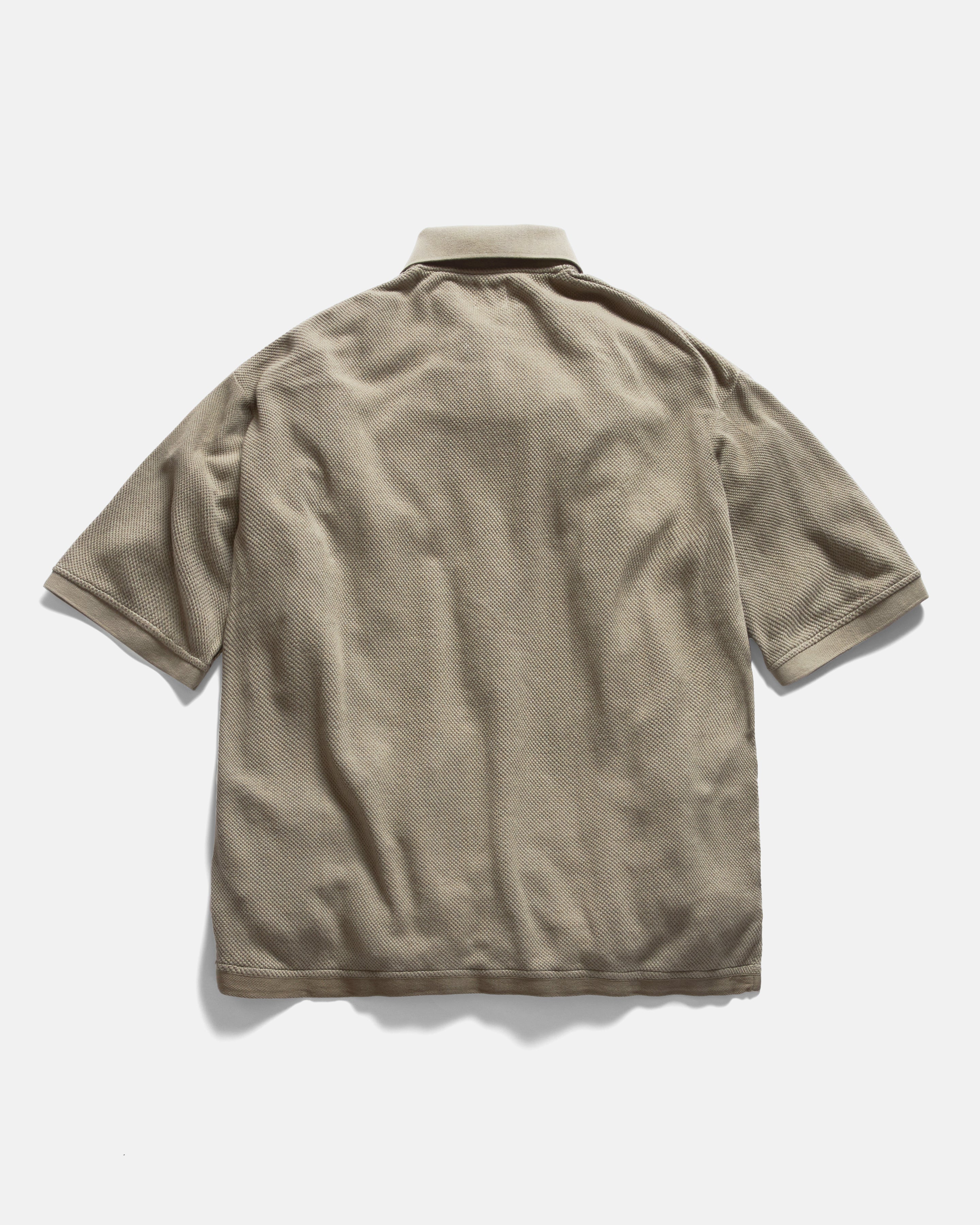 COTTAGE SS GIANT POLO - AGED SAGE COTTON PIQUE