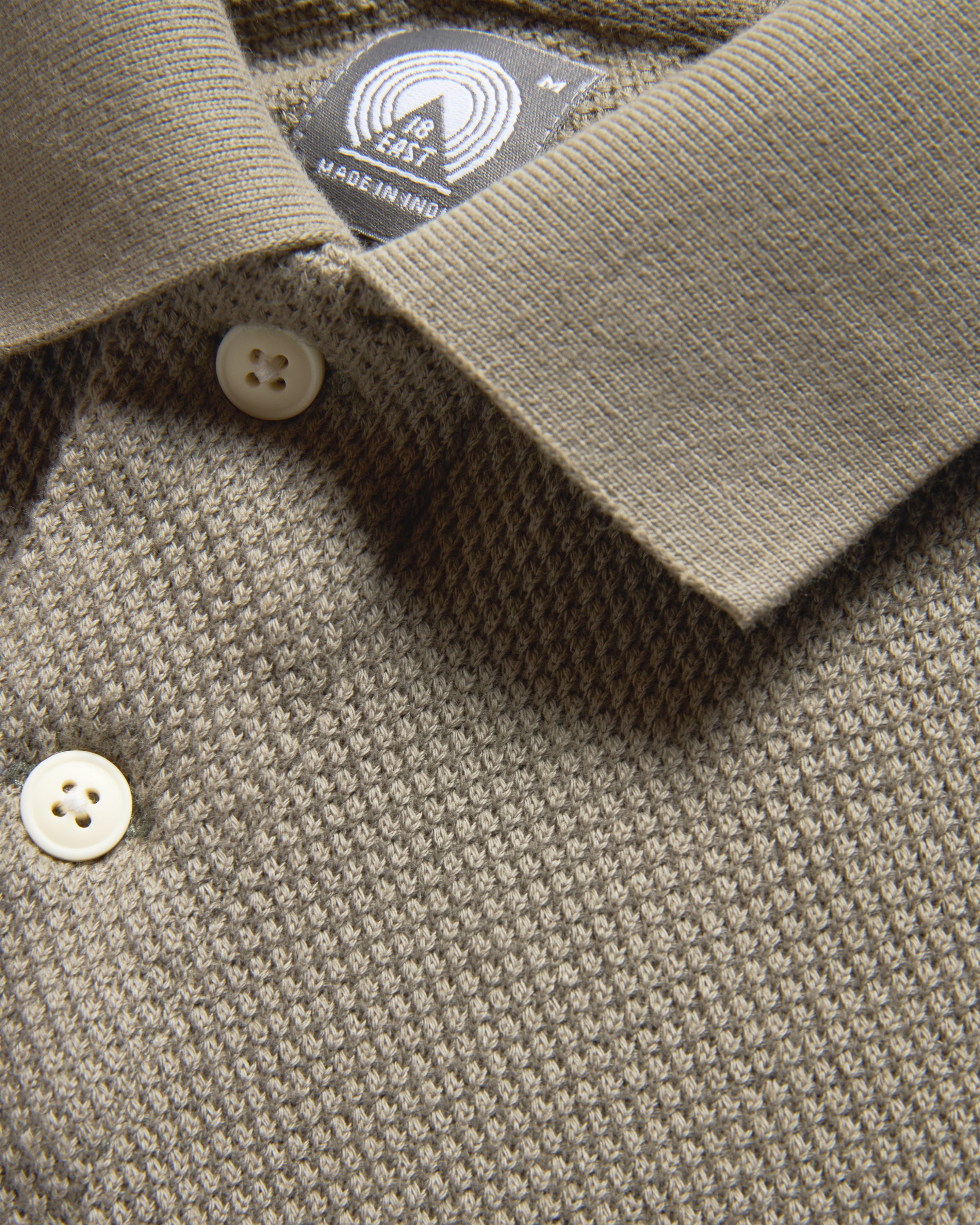 COTTAGE SS GIANT POLO - AGED SAGE COTTON PIQUE
