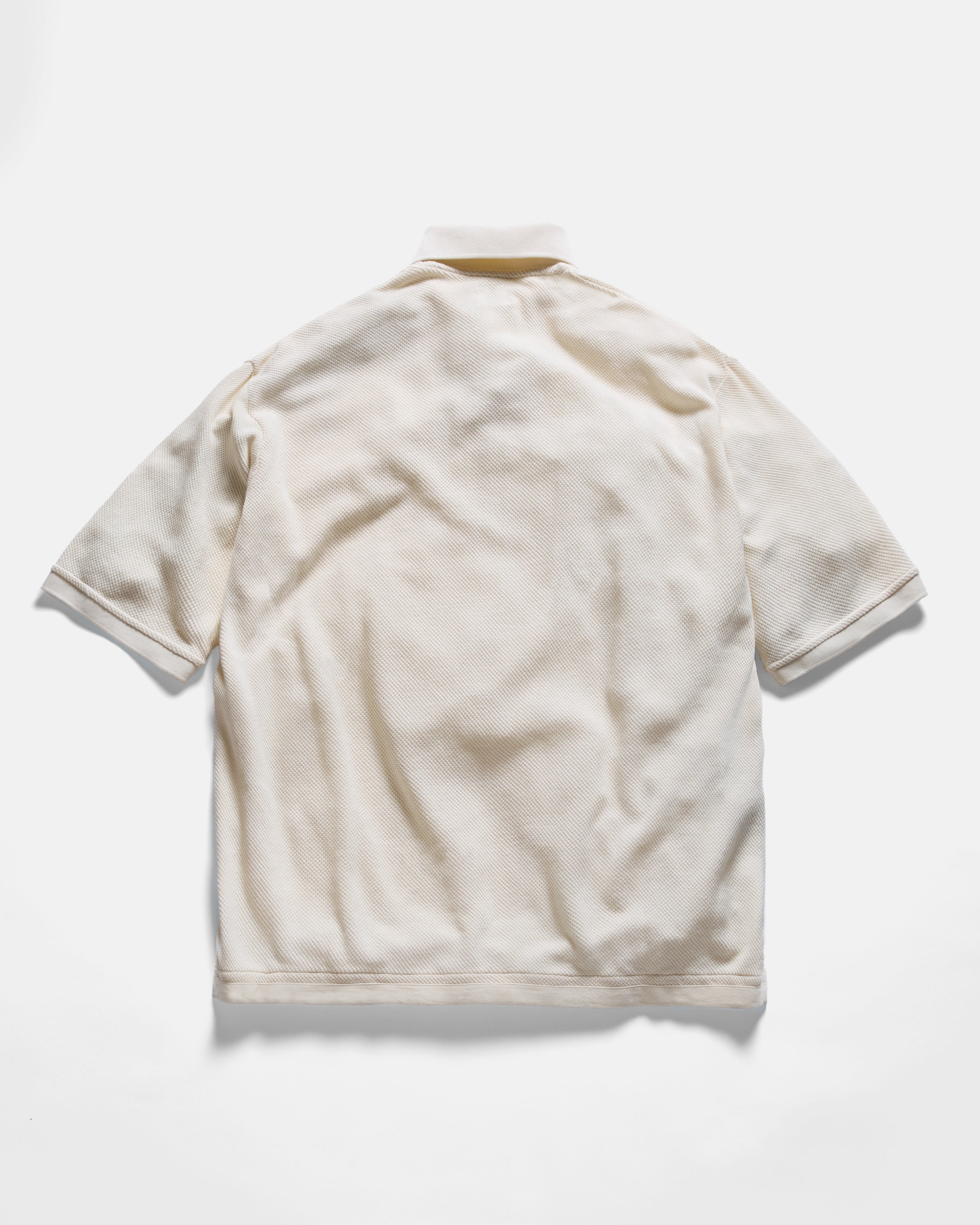 COTTAGE SS GIANT POLO - WHITE COTTON PIQUE