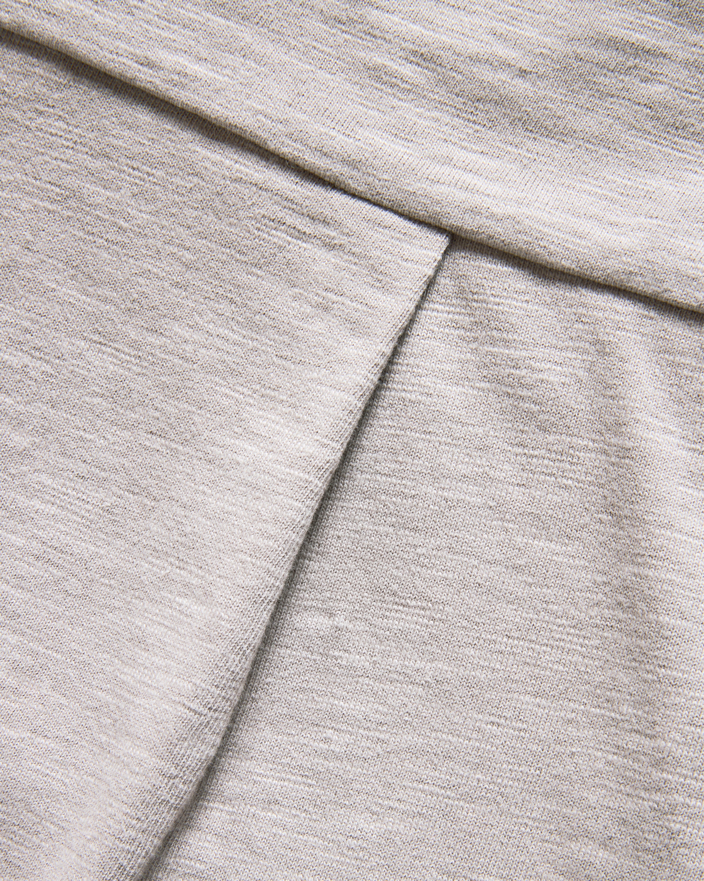 SS HOLLOW POLO - WALNUT 9.2 oz SLUB COTTON JERSEY