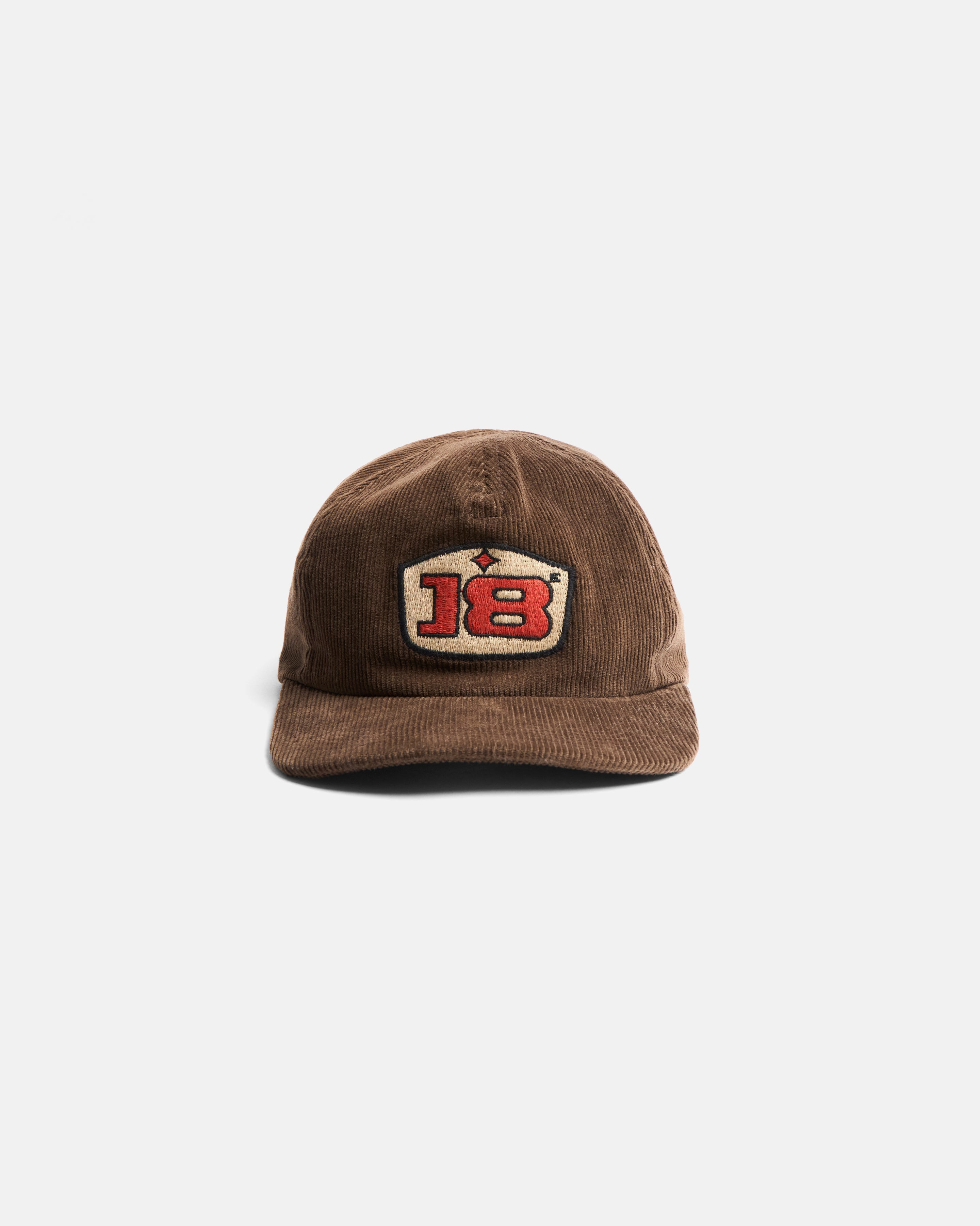 STOWE DECONSTRUCTED FIVE PANEL HAT - EARTHEN BROWN COTTON CORDUROY