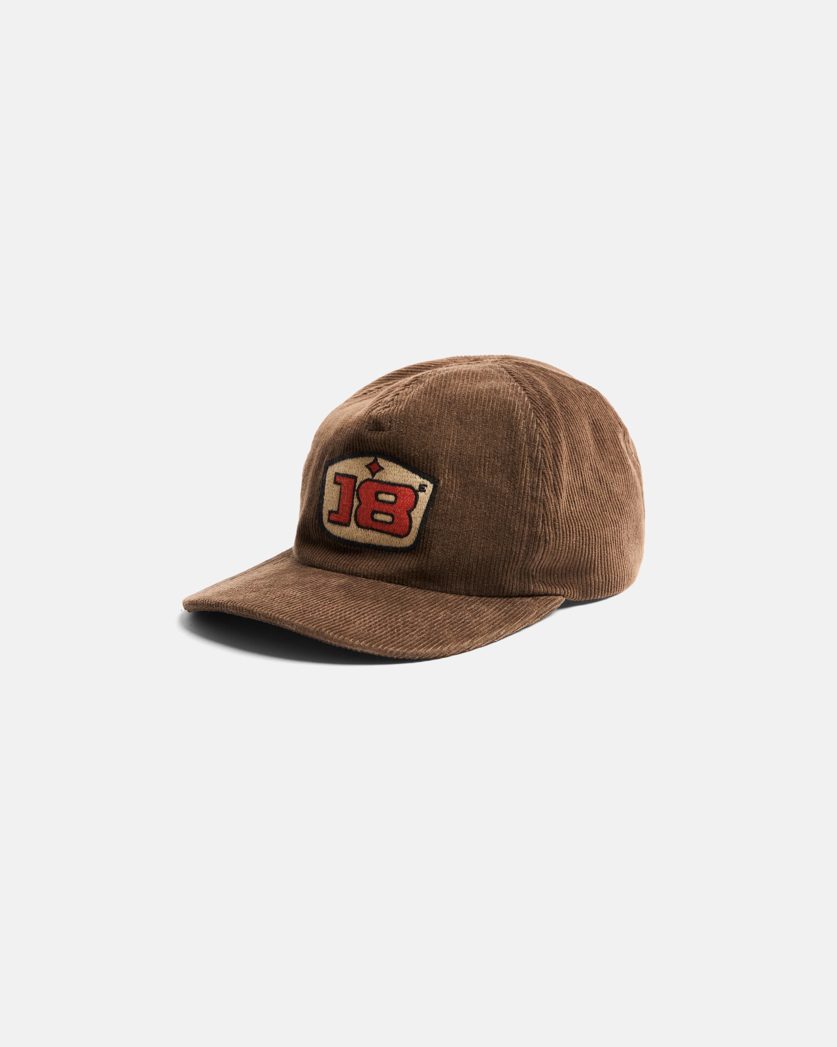 STOWE DECONSTRUCTED FIVE PANEL HAT - EARTHEN BROWN COTTON CORDUROY