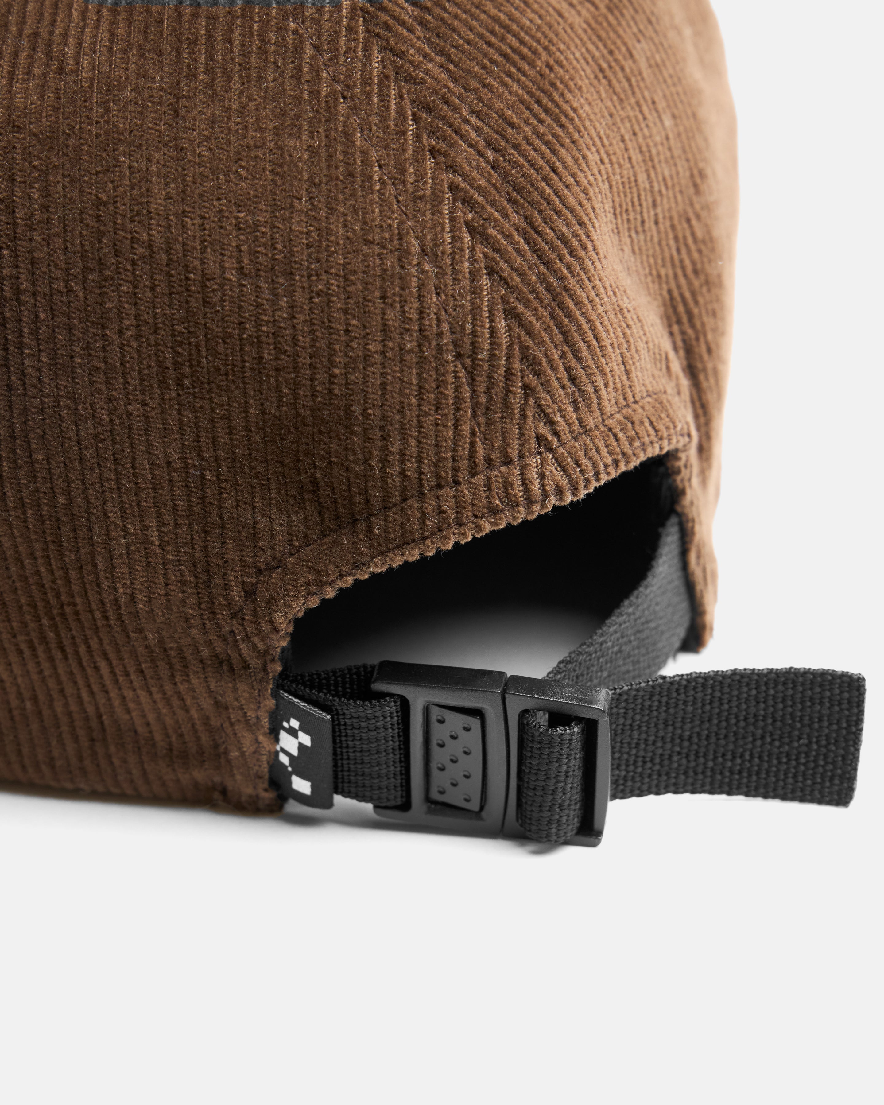 STOWE DECONSTRUCTED FIVE PANEL HAT - EARTHEN BROWN COTTON CORDUROY