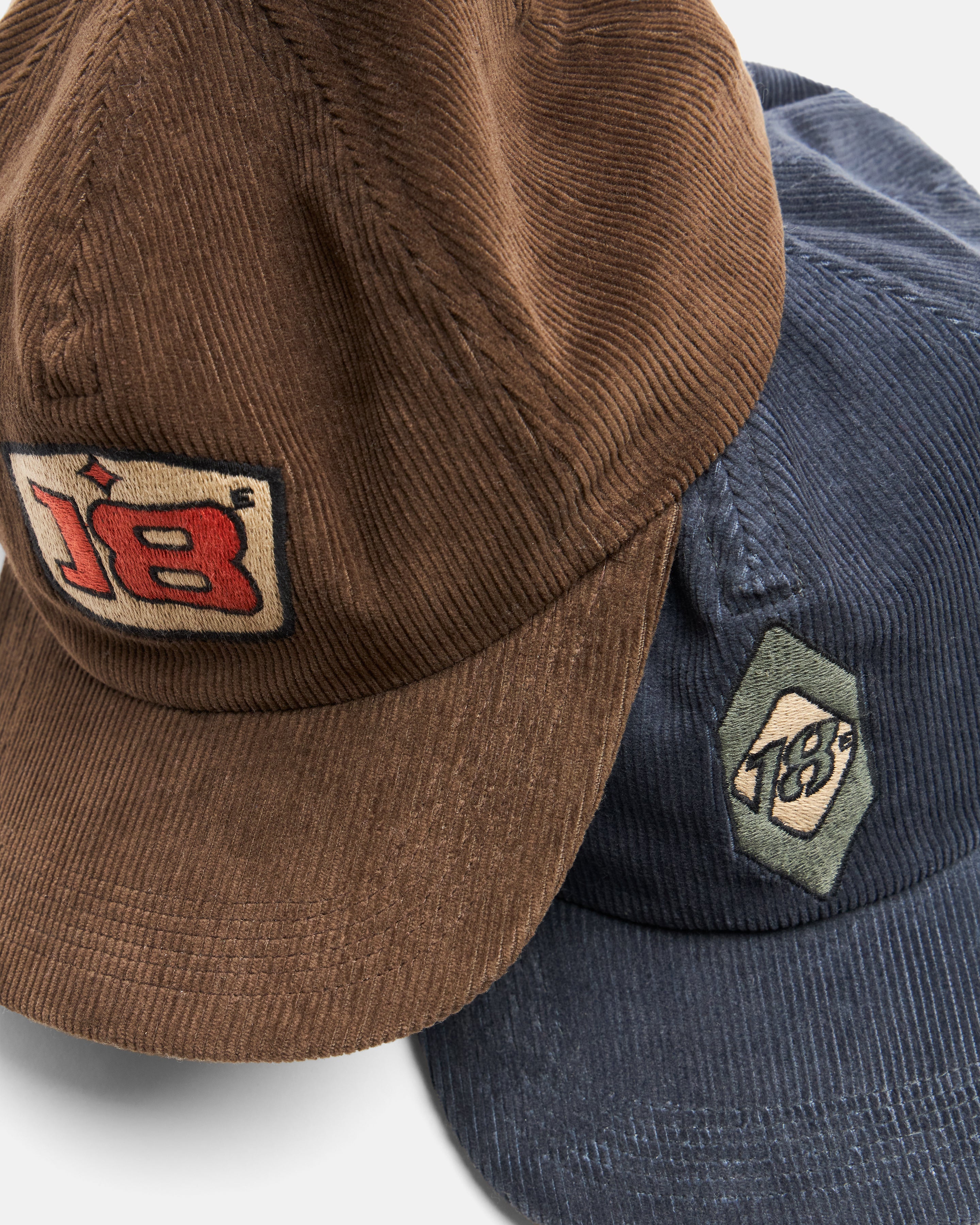 STOWE DECONSTRUCTED FIVE PANEL HAT - EARTHEN BROWN COTTON CORDUROY