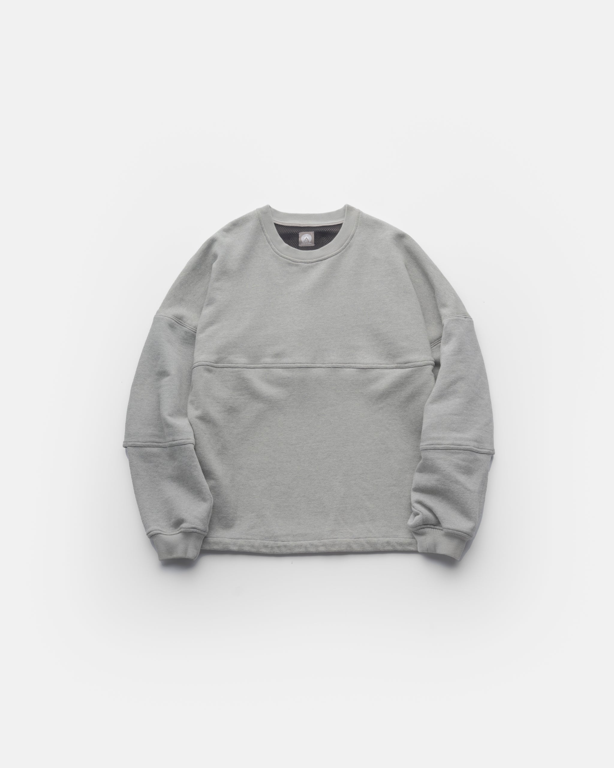 REHBEIN VENTED CREWNECK - GRAY HEATHER 19oz. LOOPBACK TERRY – 18 East