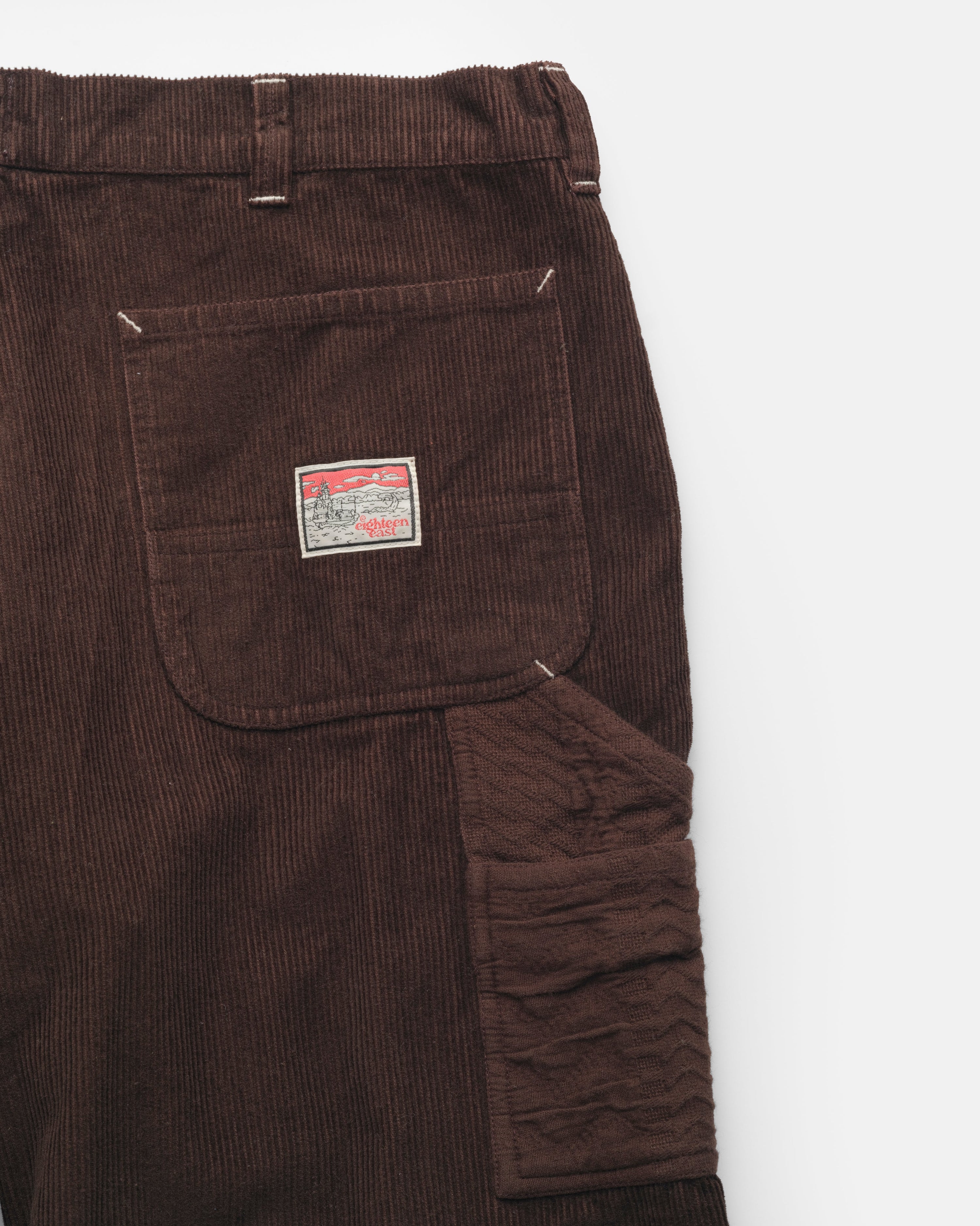 CELLO CARPENTER PANT - BROWN COTTON CORDUROY