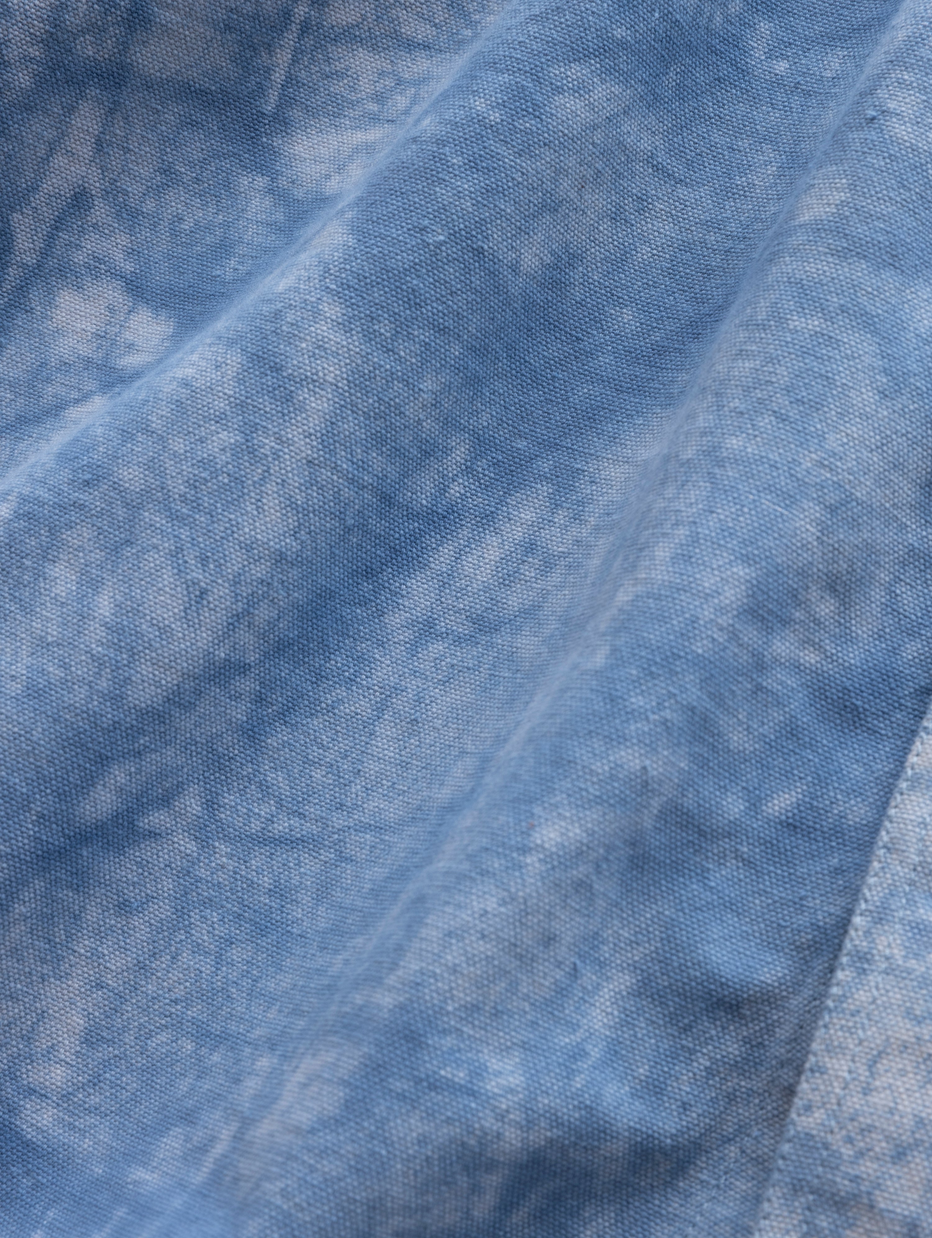 WOLF BUTTON-DOWN SHIRT - INFINITY BLUE DABU DYED OXFORD CLOTH