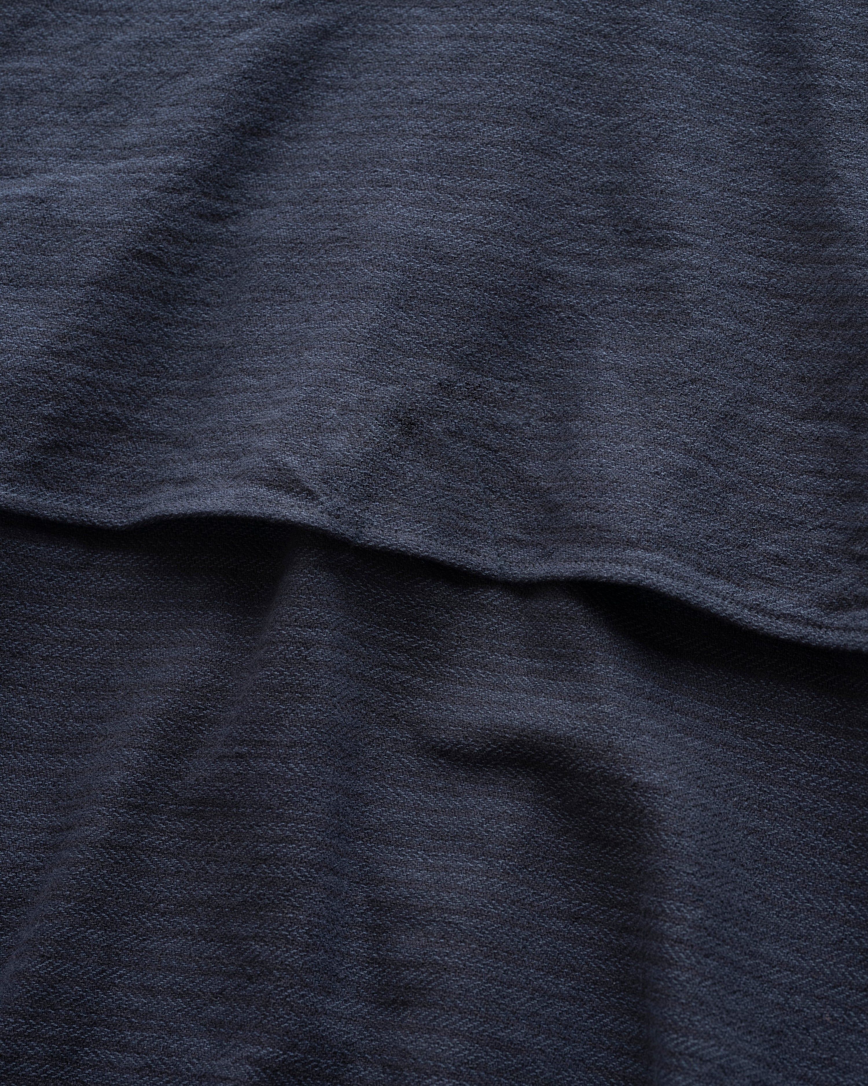 BELLOWS COACHES JACKET - ARC BLUE OVERDYED COTTON HERRINGBONE