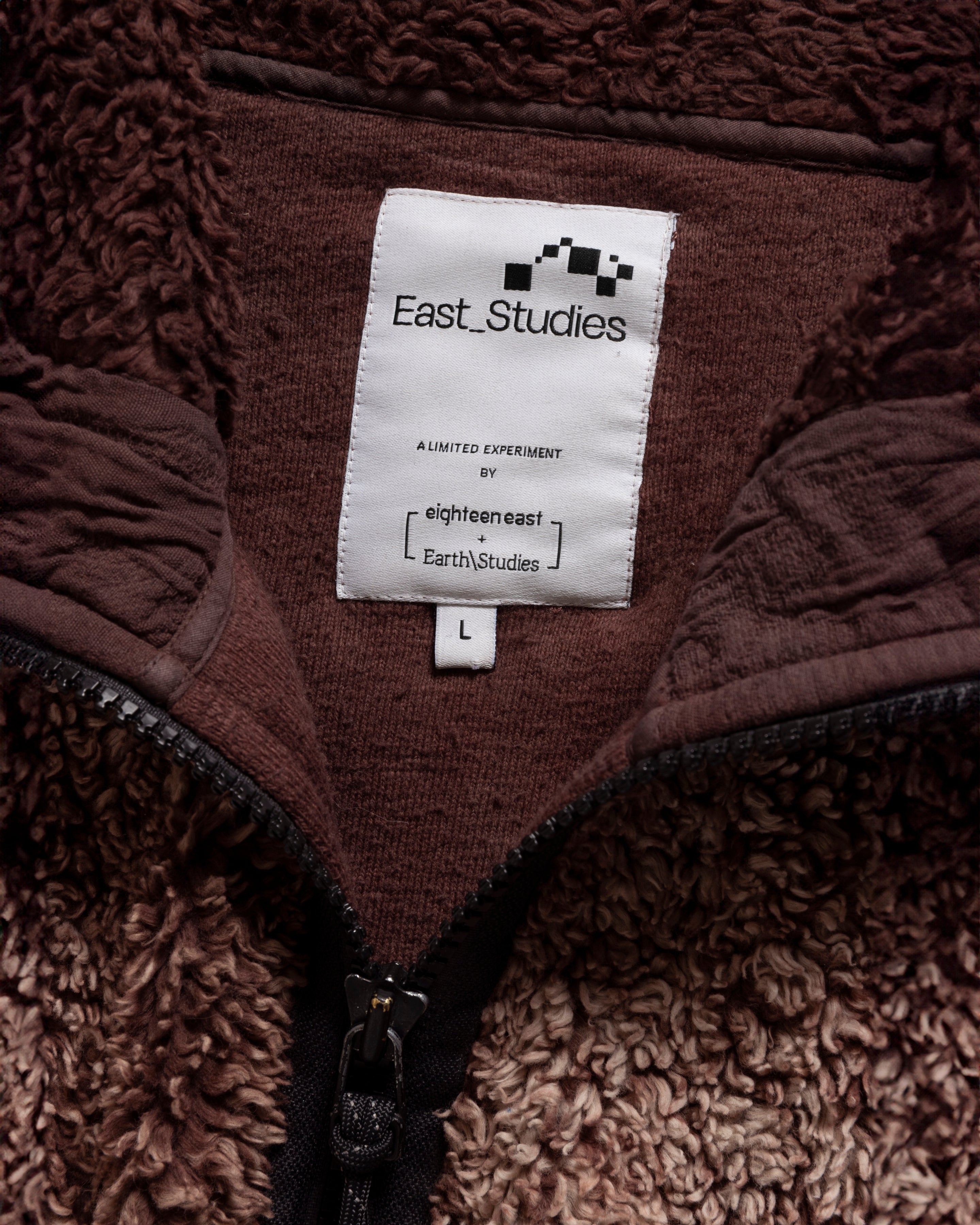 18EAST + Earth\Studies ESCEP MS-110 JACKET - TERRA DABU DYED ORGANIC COTTON FLEECE