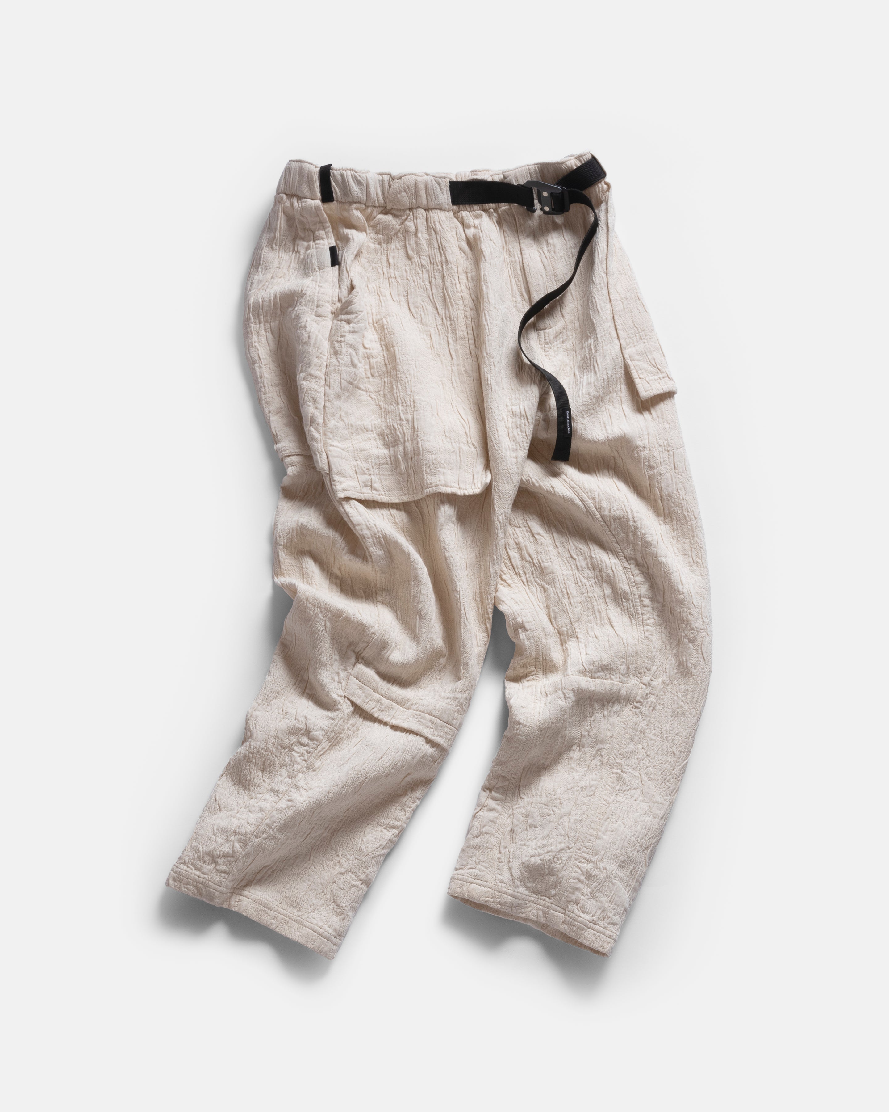 18EAST + Earth\Studies ESCEP MP-103 FIELD PANT - BIRCH “BARK” JACQUARD COTTON