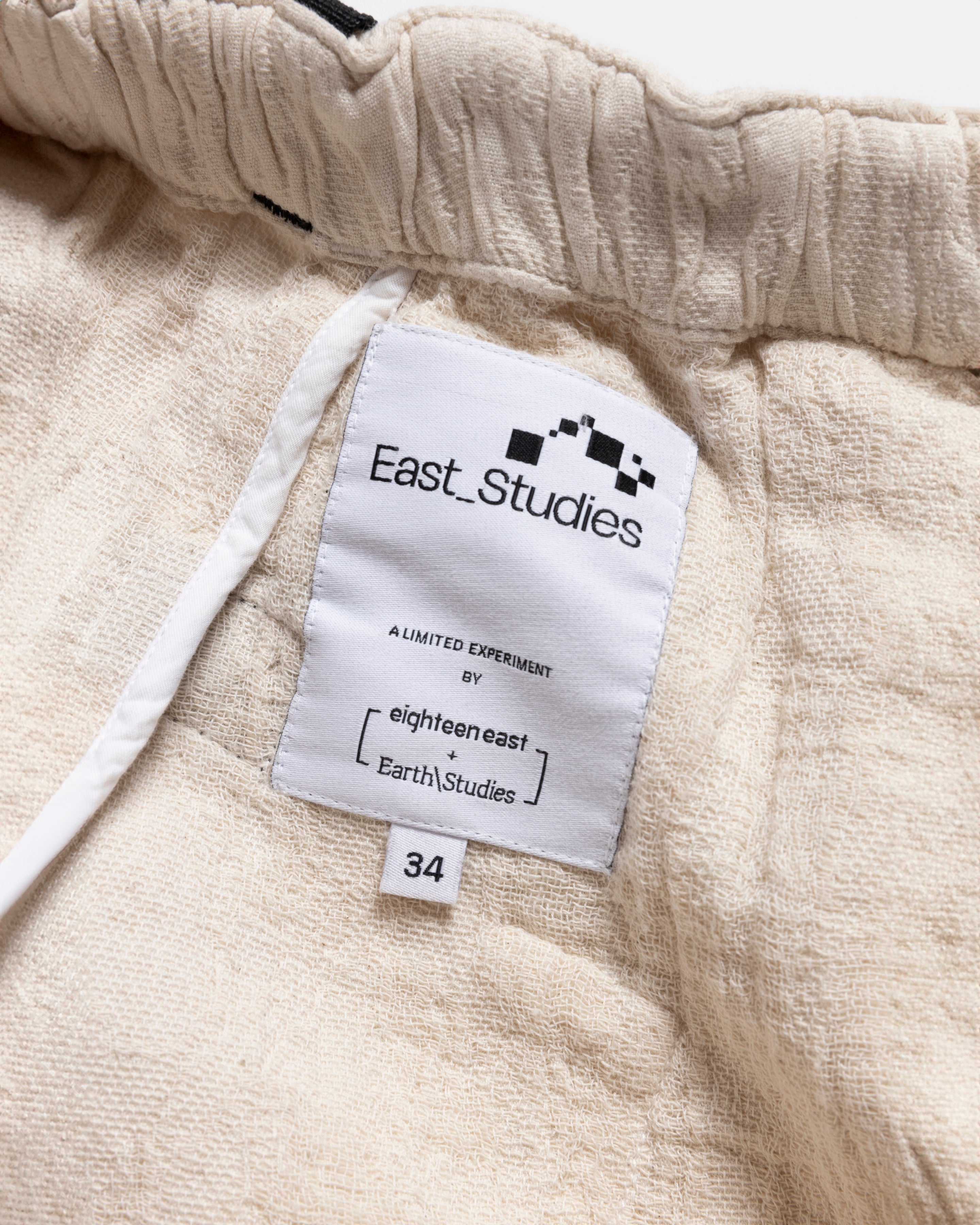 18EAST + Earth\Studies ESCEP MP-103 FIELD PANT - BIRCH “BARK” JACQUARD COTTON