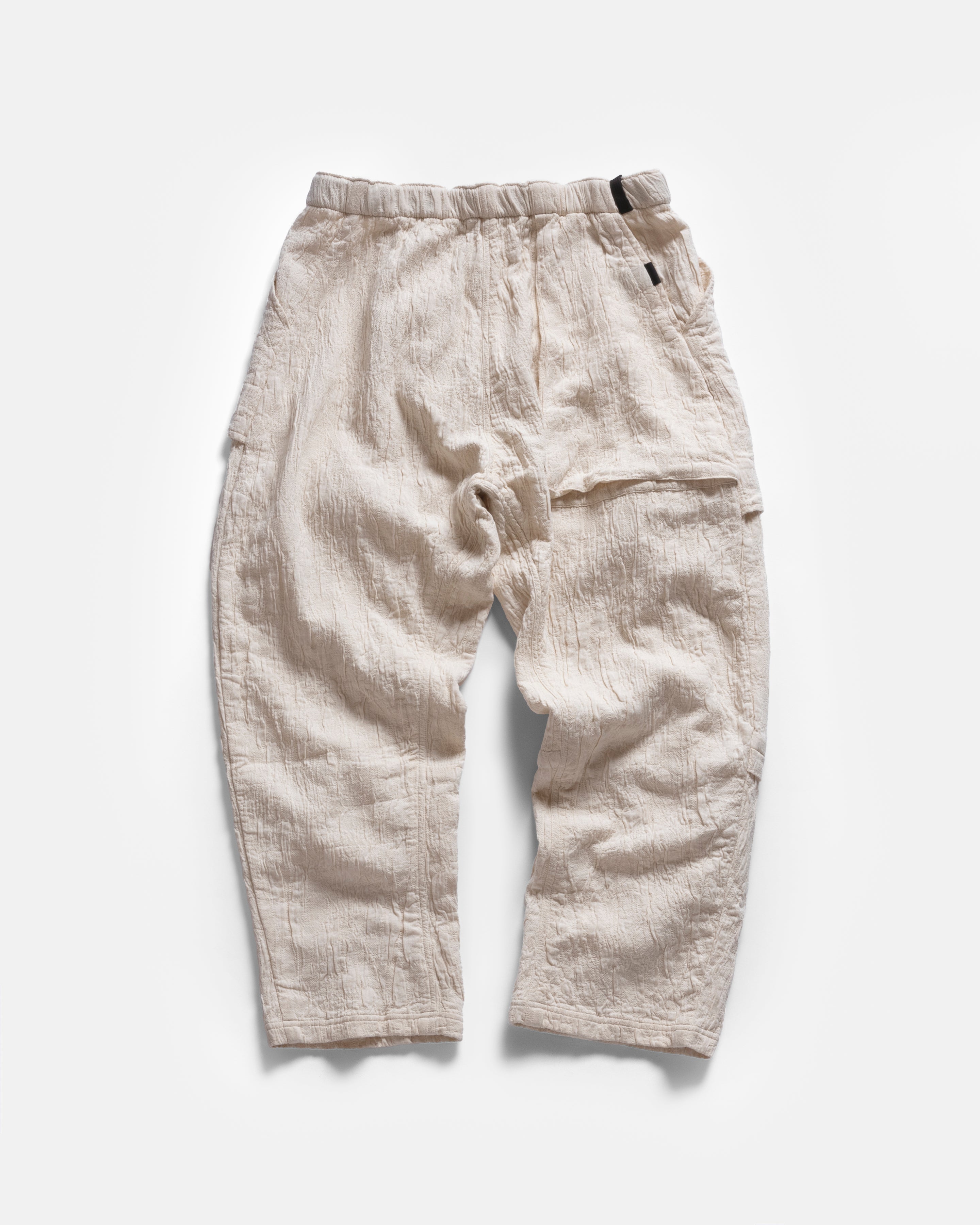 〈 TAN 〉 CHECKED&LINE PANTS Bzen M.1210 Relax Canvas Buckle Back Work Pant- Veggie Tan