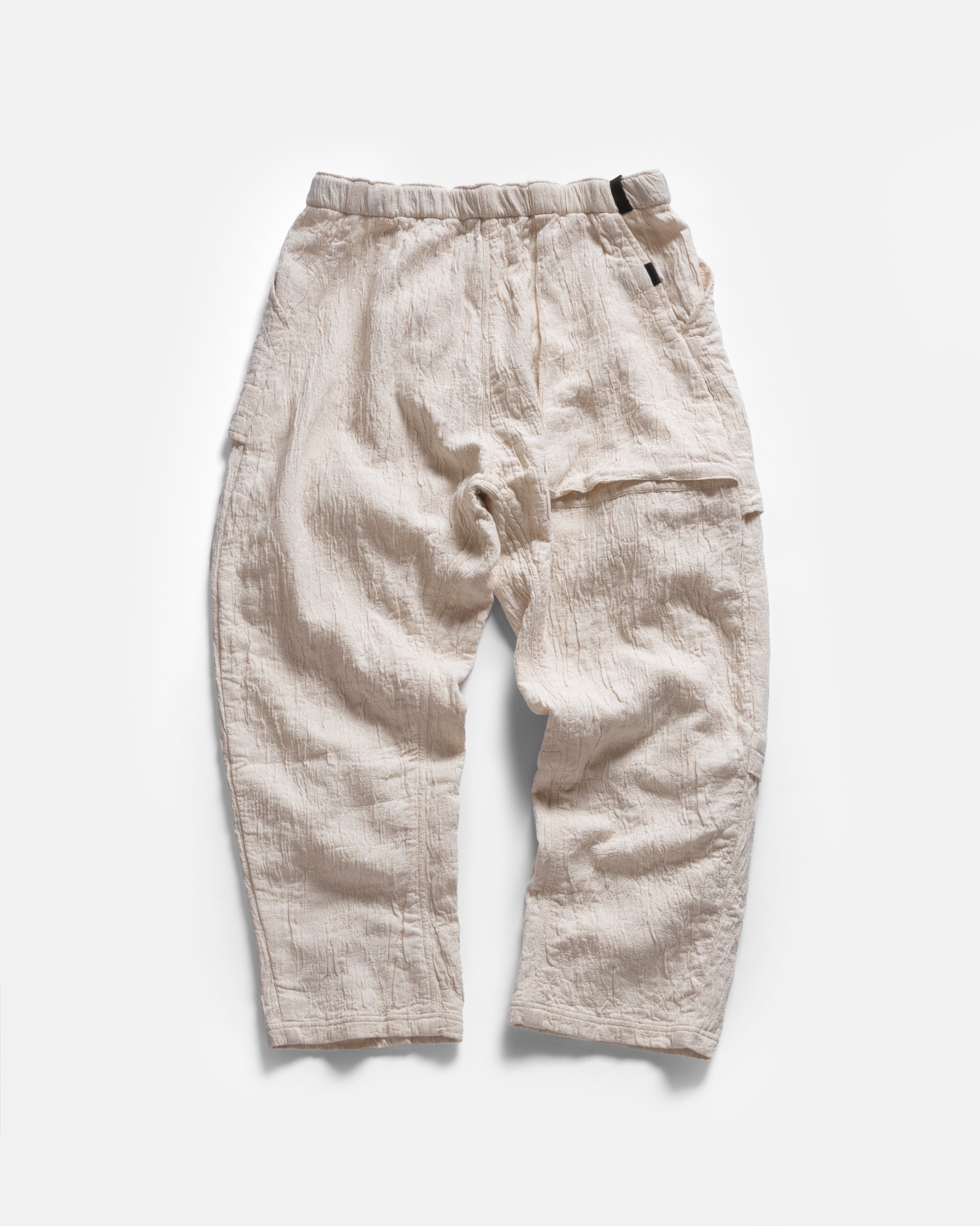 18EAST + Earth\Studies ESCEP MP-103 FIELD PANT - BIRCH “BARK” JACQUARD COTTON