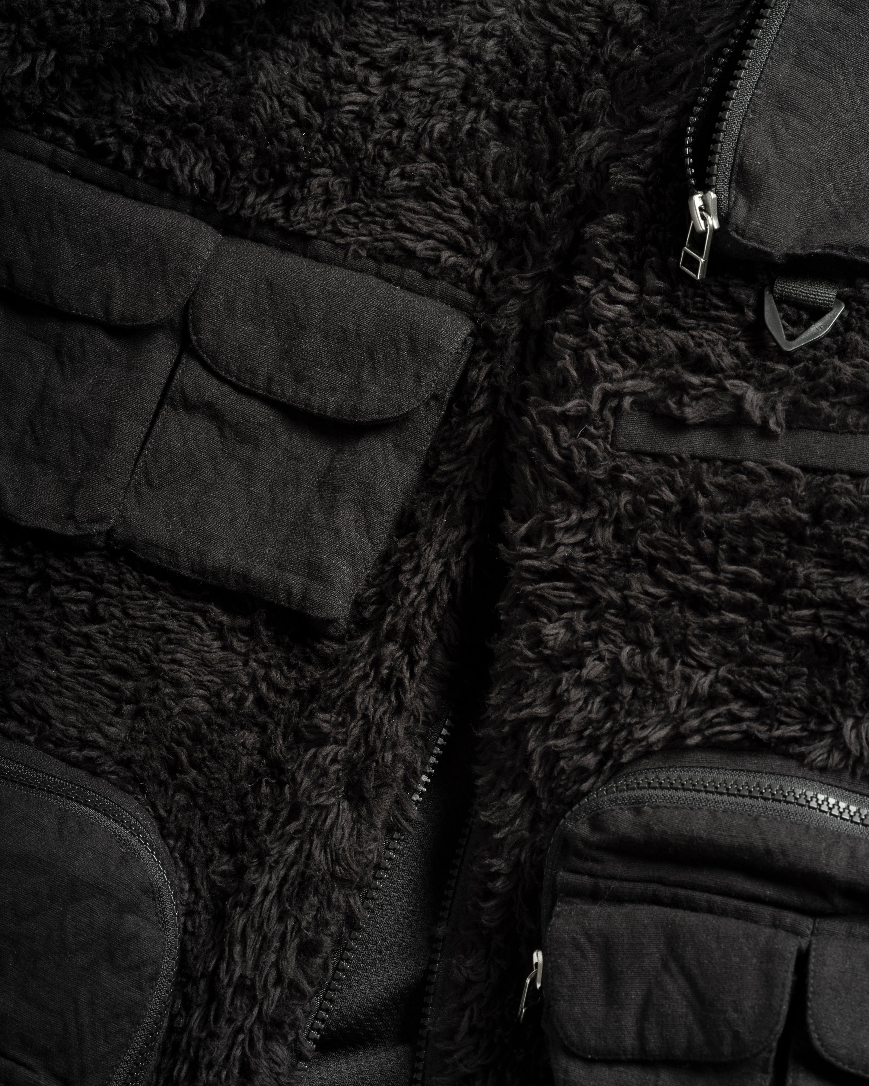 ★STONE ★ YACHT CLUB Cotton Long Sleeve Pullover Natu BANKS UTILITY FLEECE - BLACK ORGANIC ORGANIC COTTON SHERPA