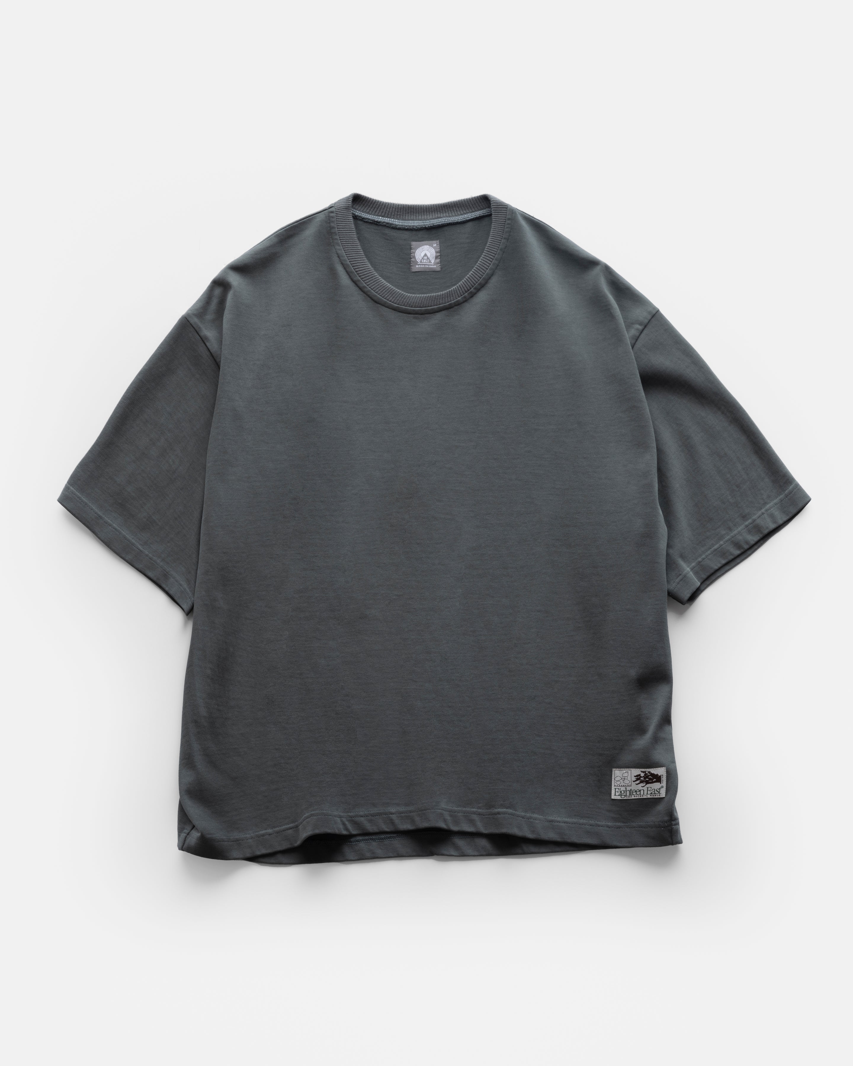 GRAHAME BIG TEE - DARK SAGE HEAVYWEIGHT COTTON JERSEY