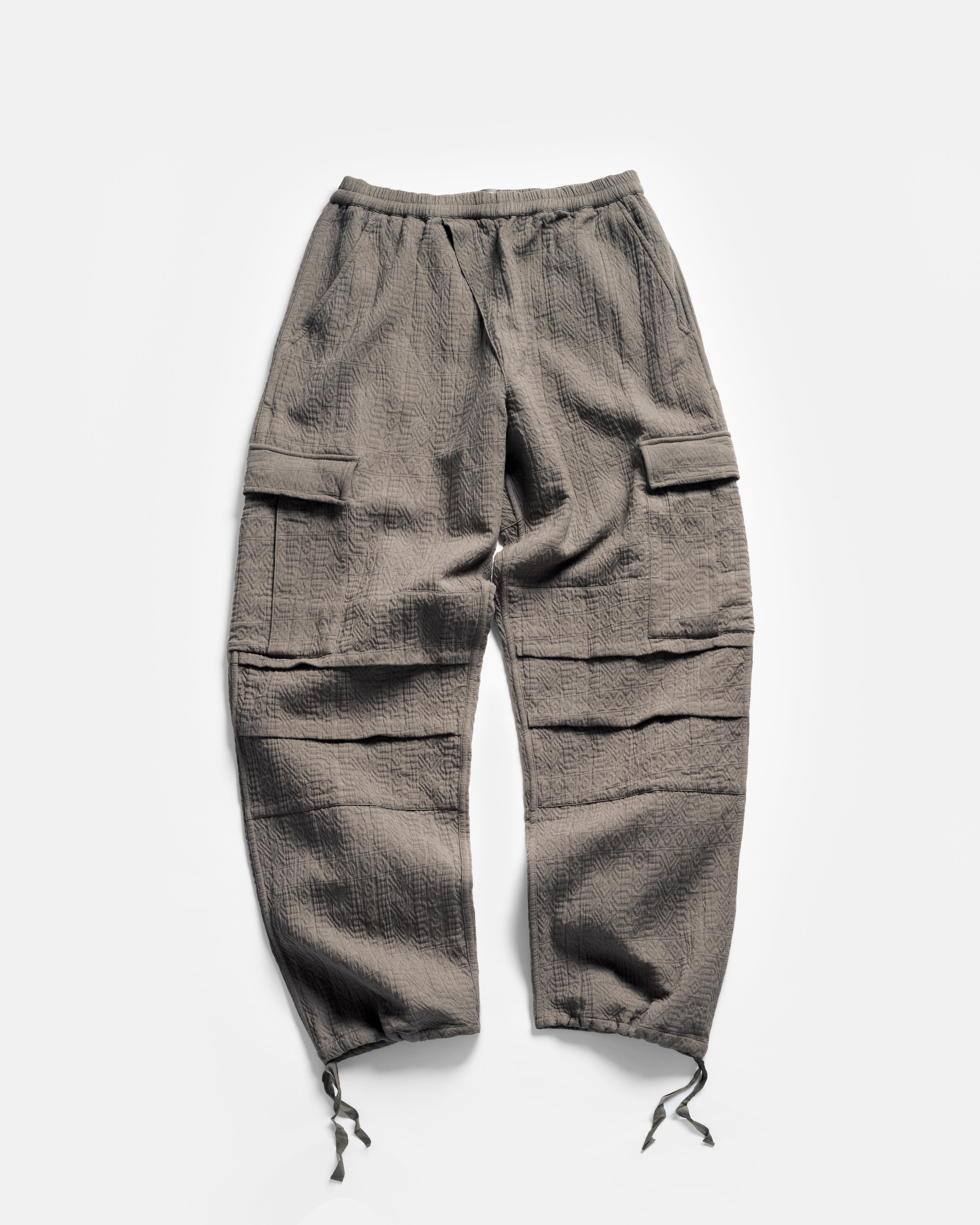 GORECKI CARGO PANT - FADED FOLIAGE DOUBLE WEAVE JACQUARD COTTON