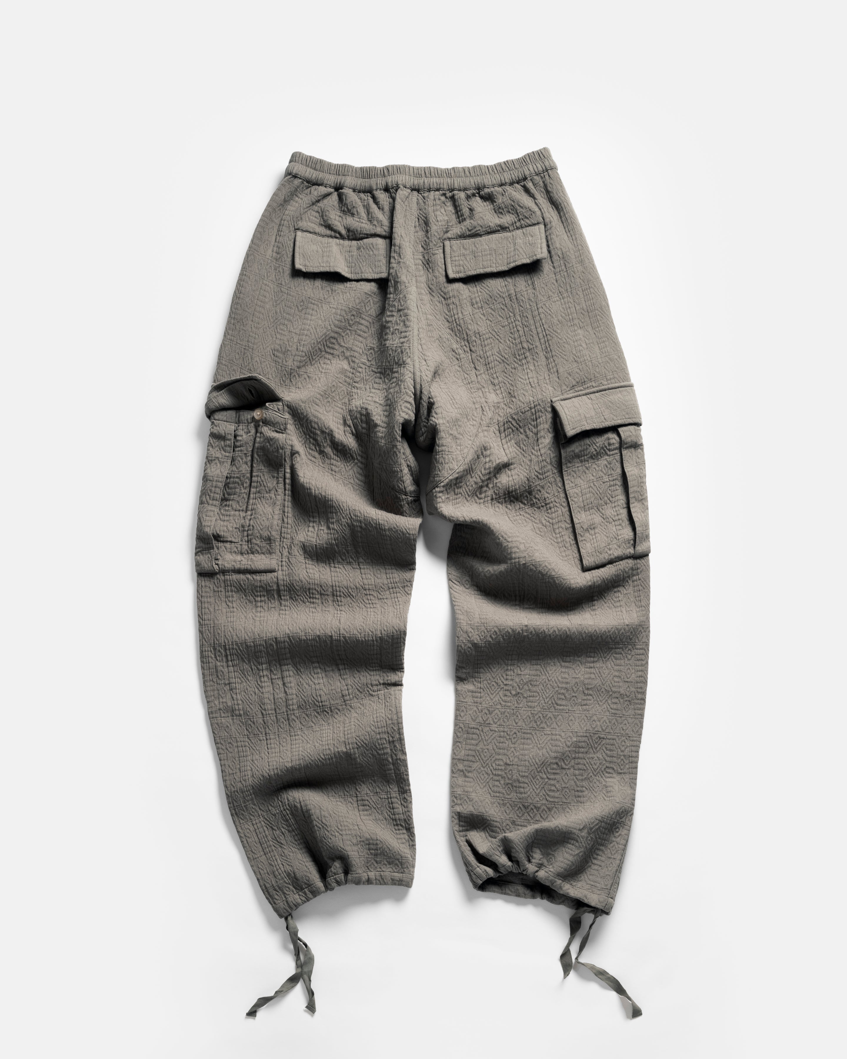 GORECKI CARGO PANT - FADED FOLIAGE DOUBLE WEAVE JACQUARD COTTON