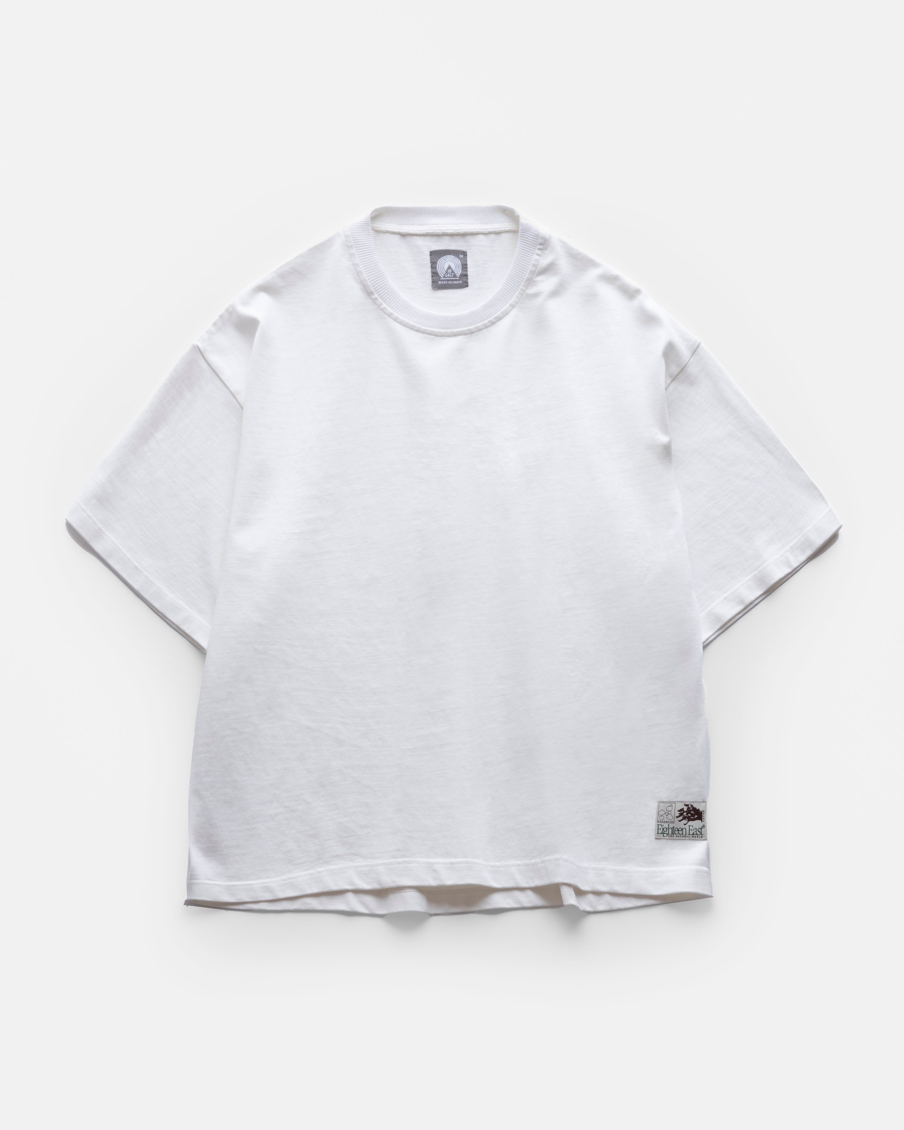 GRAHAME BIG TEE - WHITE HEAVYWEIGHT COTTON JERSEY