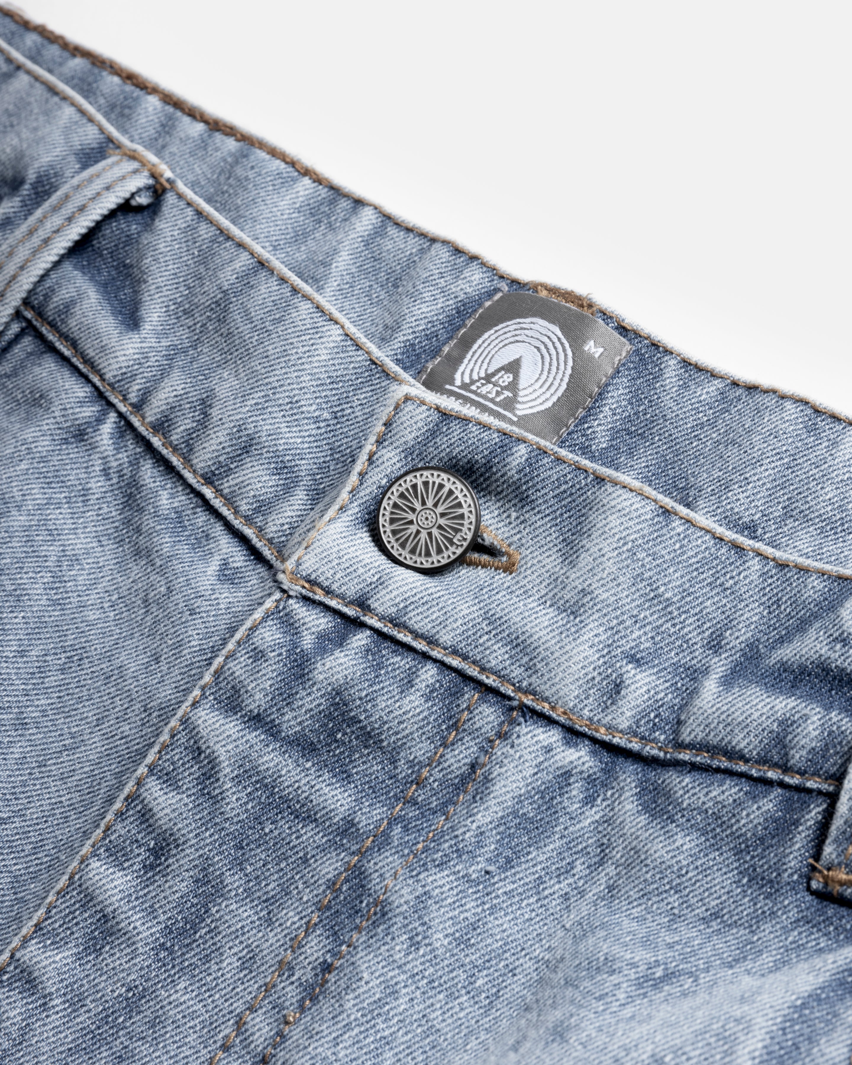 TENNER FIVE POCKET JEANS - 13 oz. WASHED DENIM