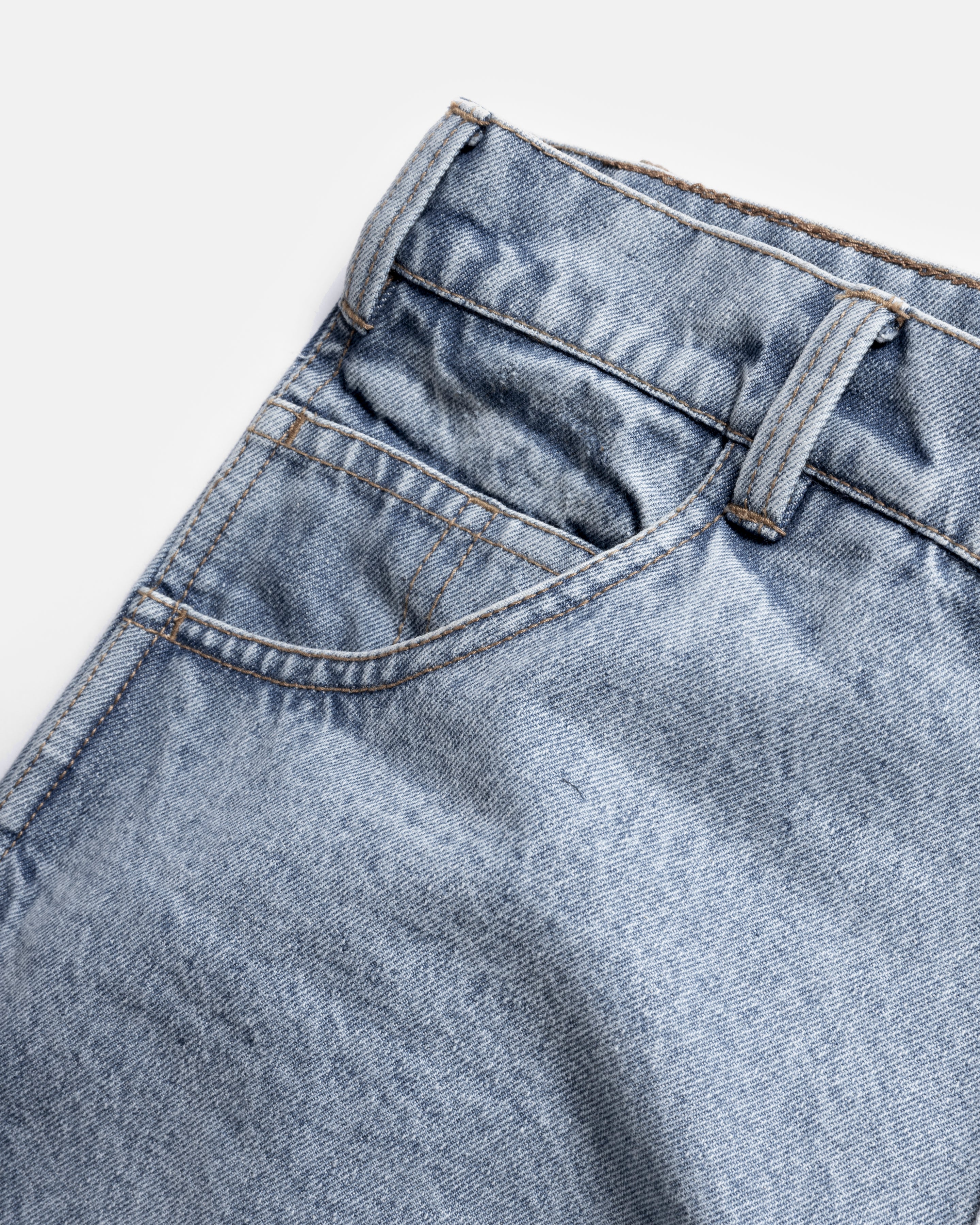 TENNER FIVE POCKET JEANS - 13 oz. WASHED DENIM