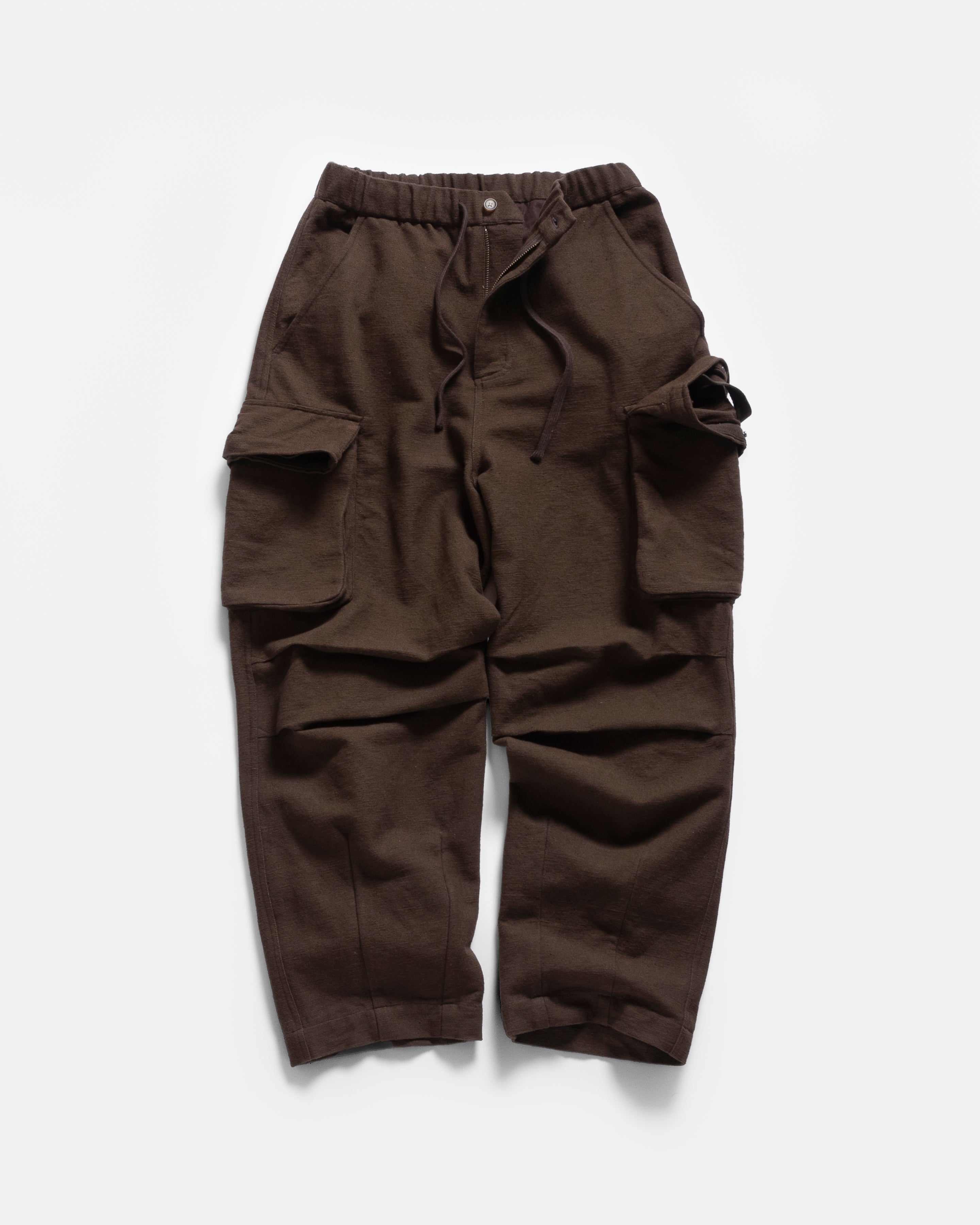 BLEECKER CARGO BALLOON PANT - CACAO KHADI COTTON DUCK