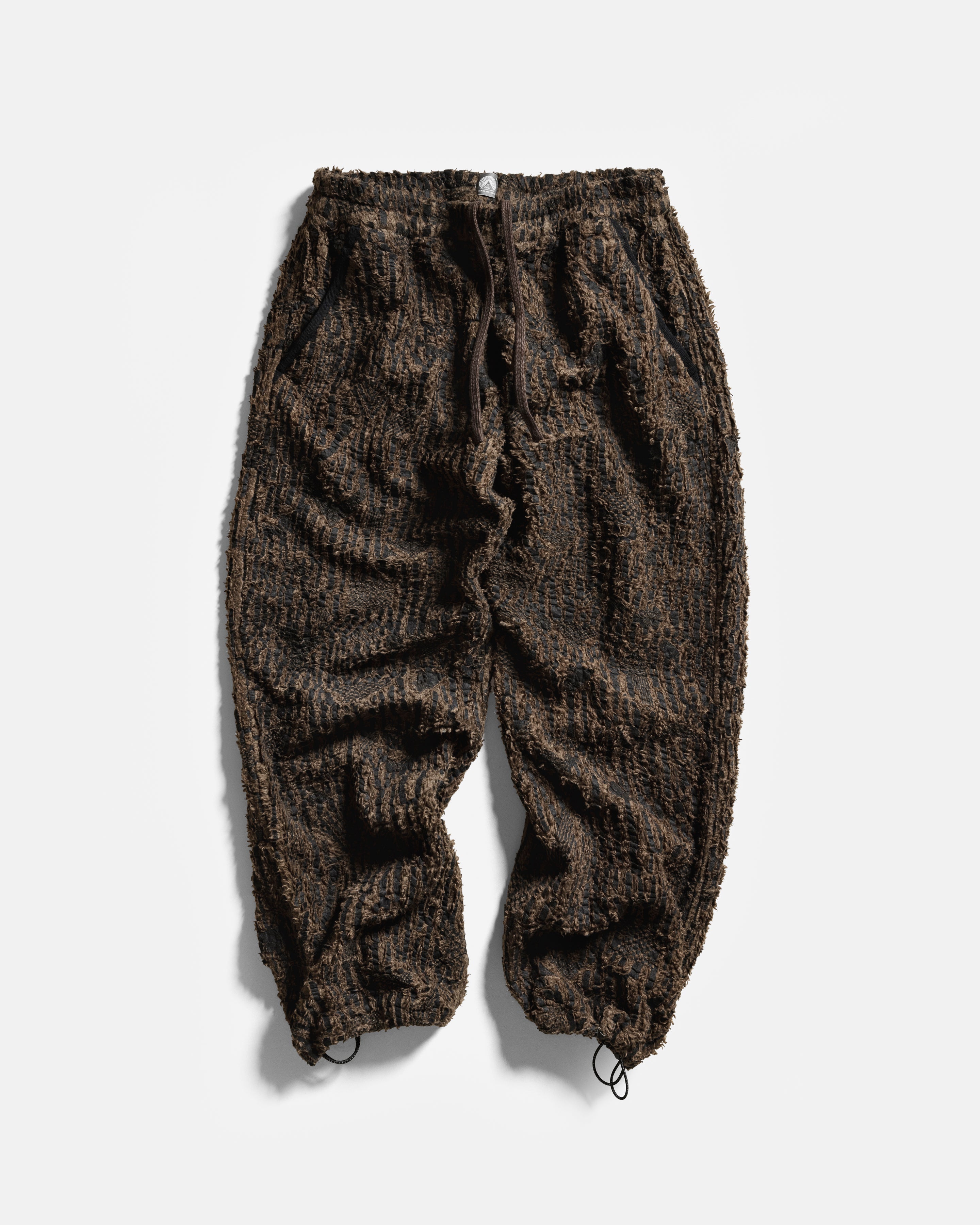 AZZADEN FLEECE PANT - DESERT PALM BLOCK PRINTED ORGANIC ORGANIC COTTON SHERPA