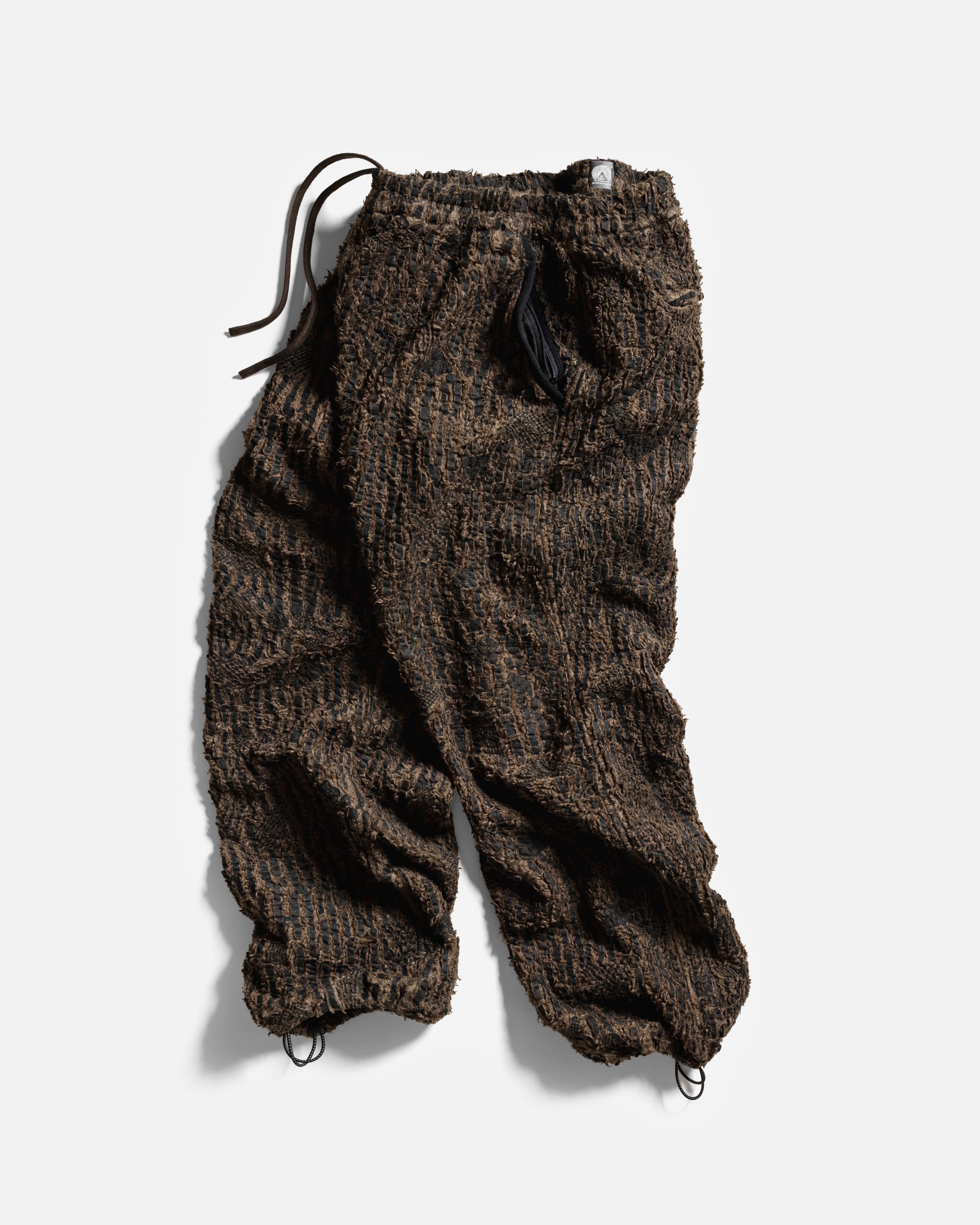 AZZADEN FLEECE PANT - DESERT PALM BLOCK PRINTED ORGANIC ORGANIC COTTON SHERPA