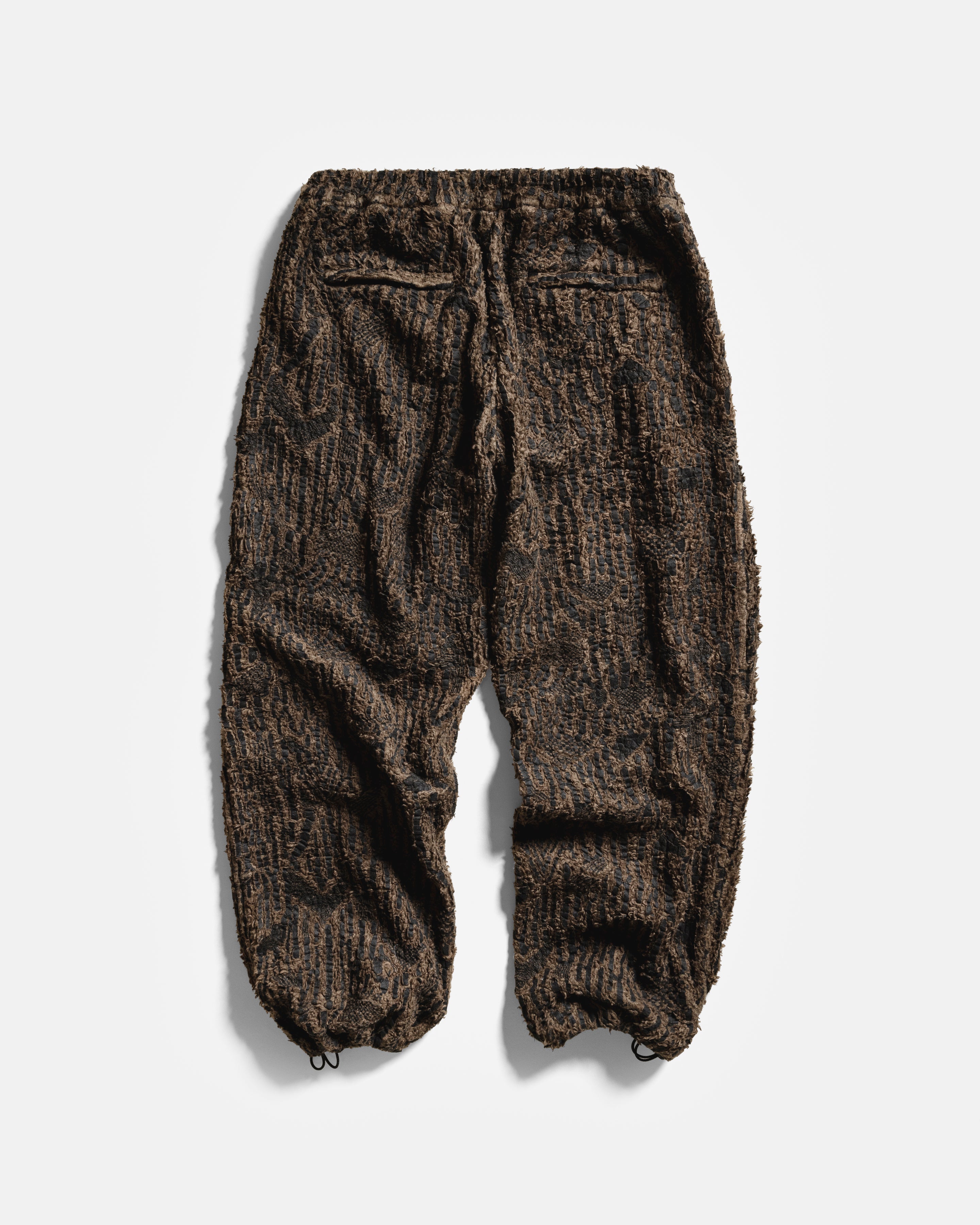 AZZADEN FLEECE PANT - DESERT PALM BLOCK PRINTED ORGANIC ORGANIC COTTON SHERPA