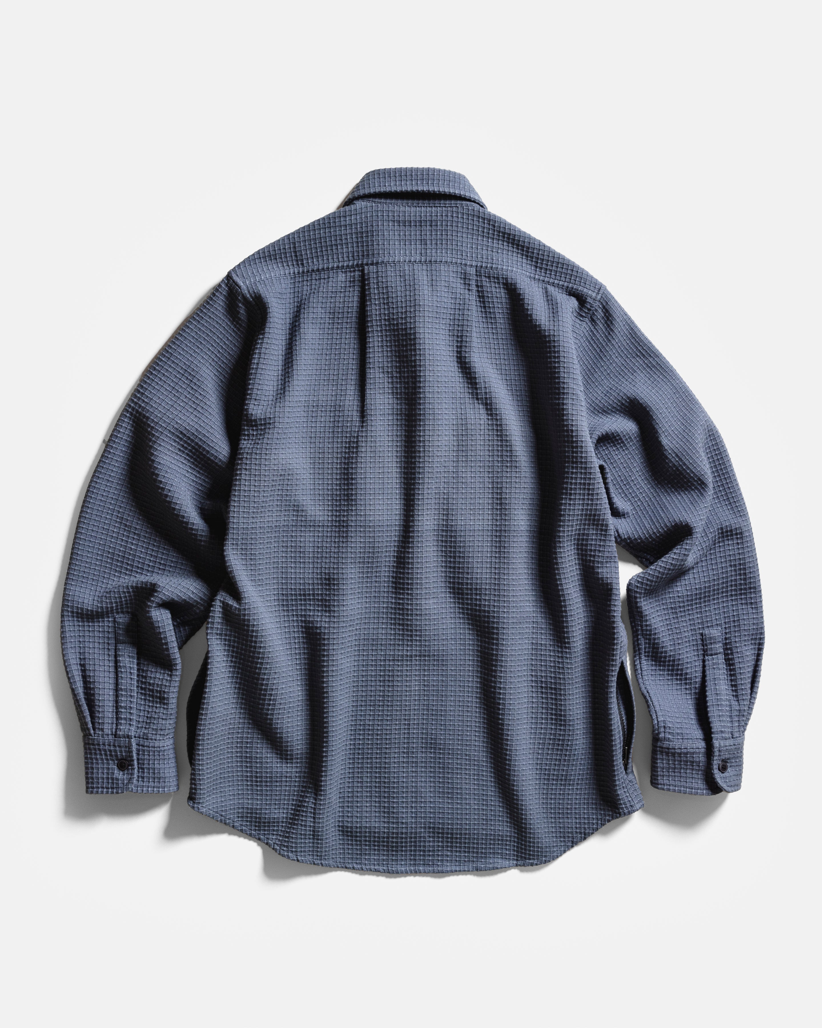 TIZI MOUNTAIN SHIRT - TURBULENCE BLUE EXPLODED RIPSTOP COTTON