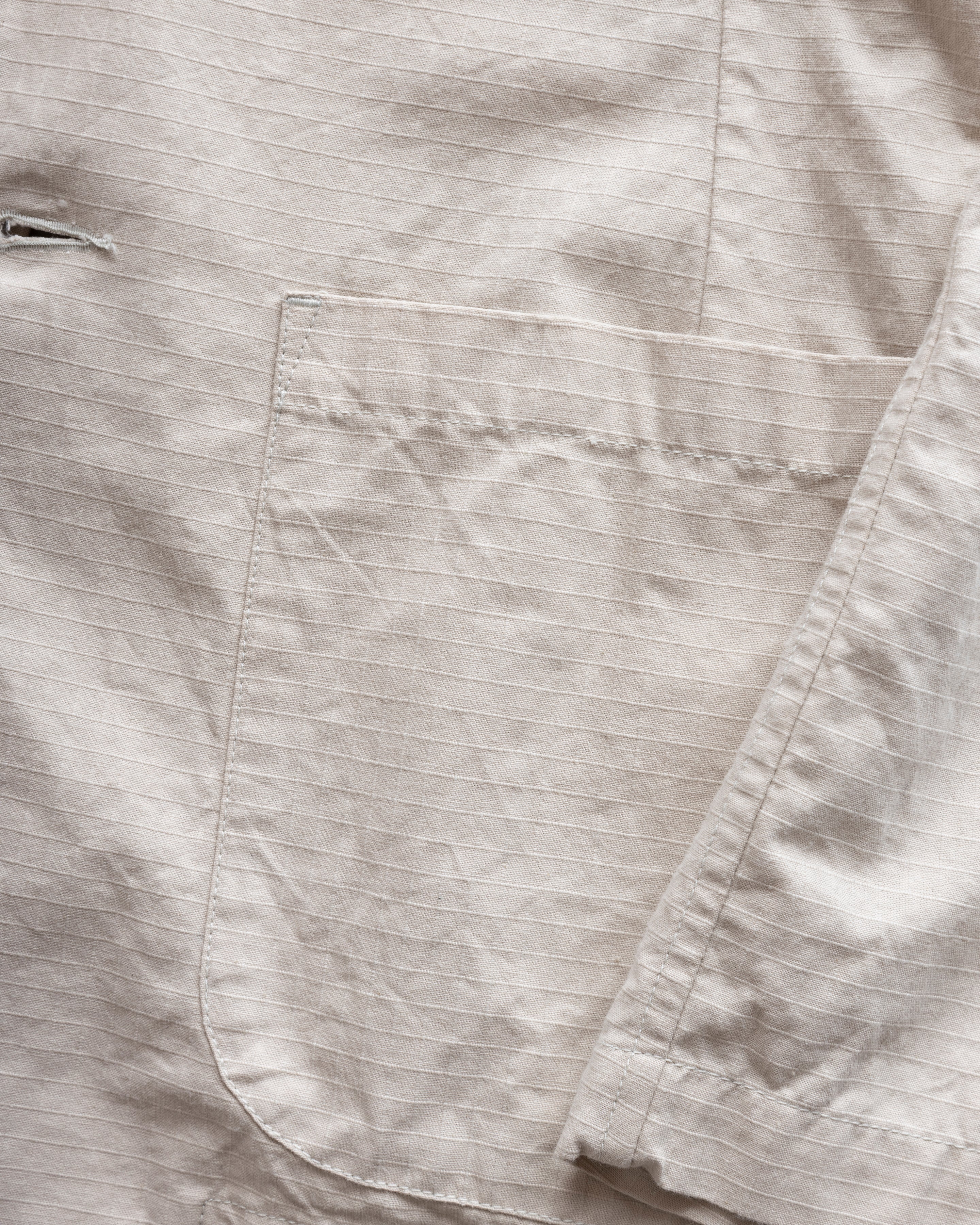 BRERA SINGLE BREASTED BLAZER - STONE COTTON RIPSTOP