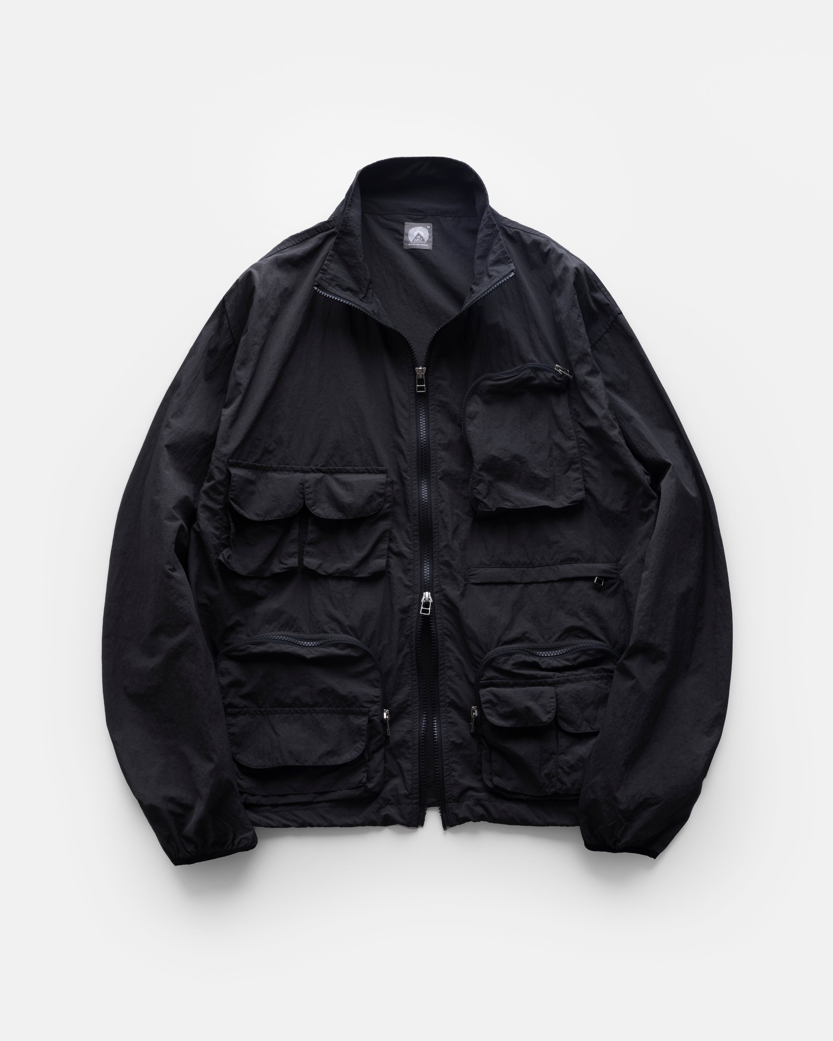 BANKS UTILITY JACKET -  BLACK FEATHERWEIGHT MICRO RIPSTOP NYLON