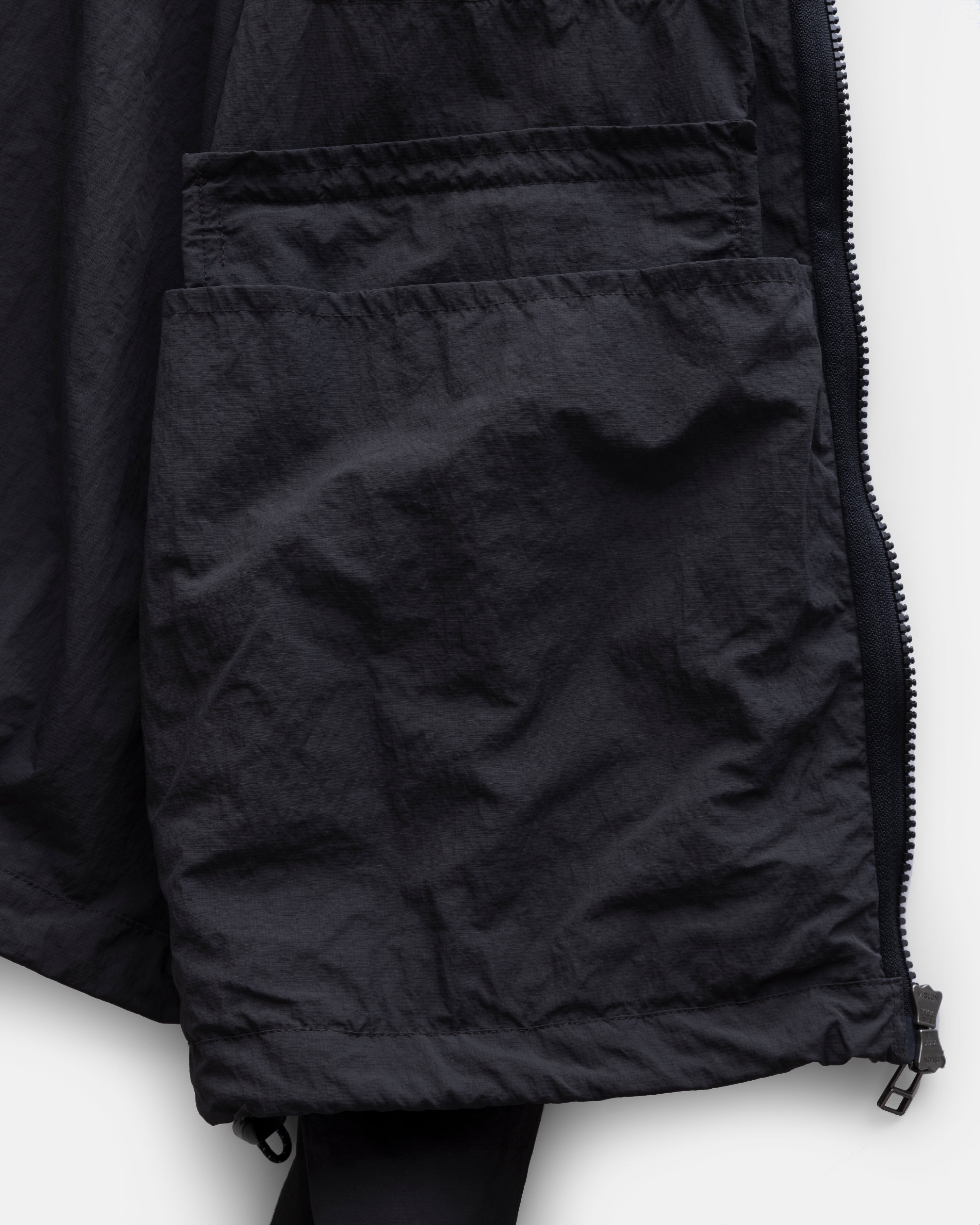 BANKS UTILITY JACKET -  BLACK FEATHERWEIGHT MICRO RIPSTOP NYLON