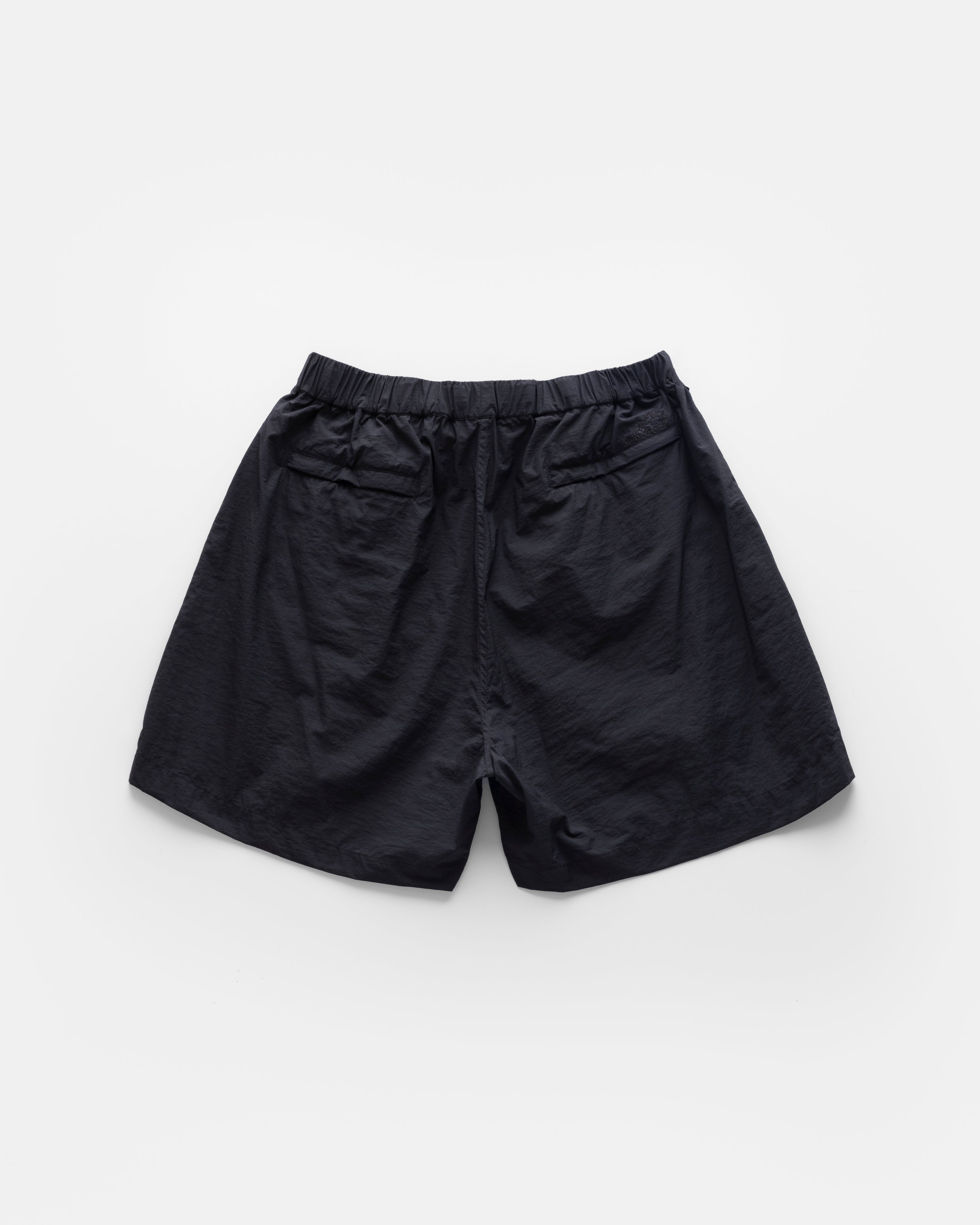 WARREN TREK SHORTS - BLACK FEATHERWEIGHT MICRO RIPSTOP NYLON