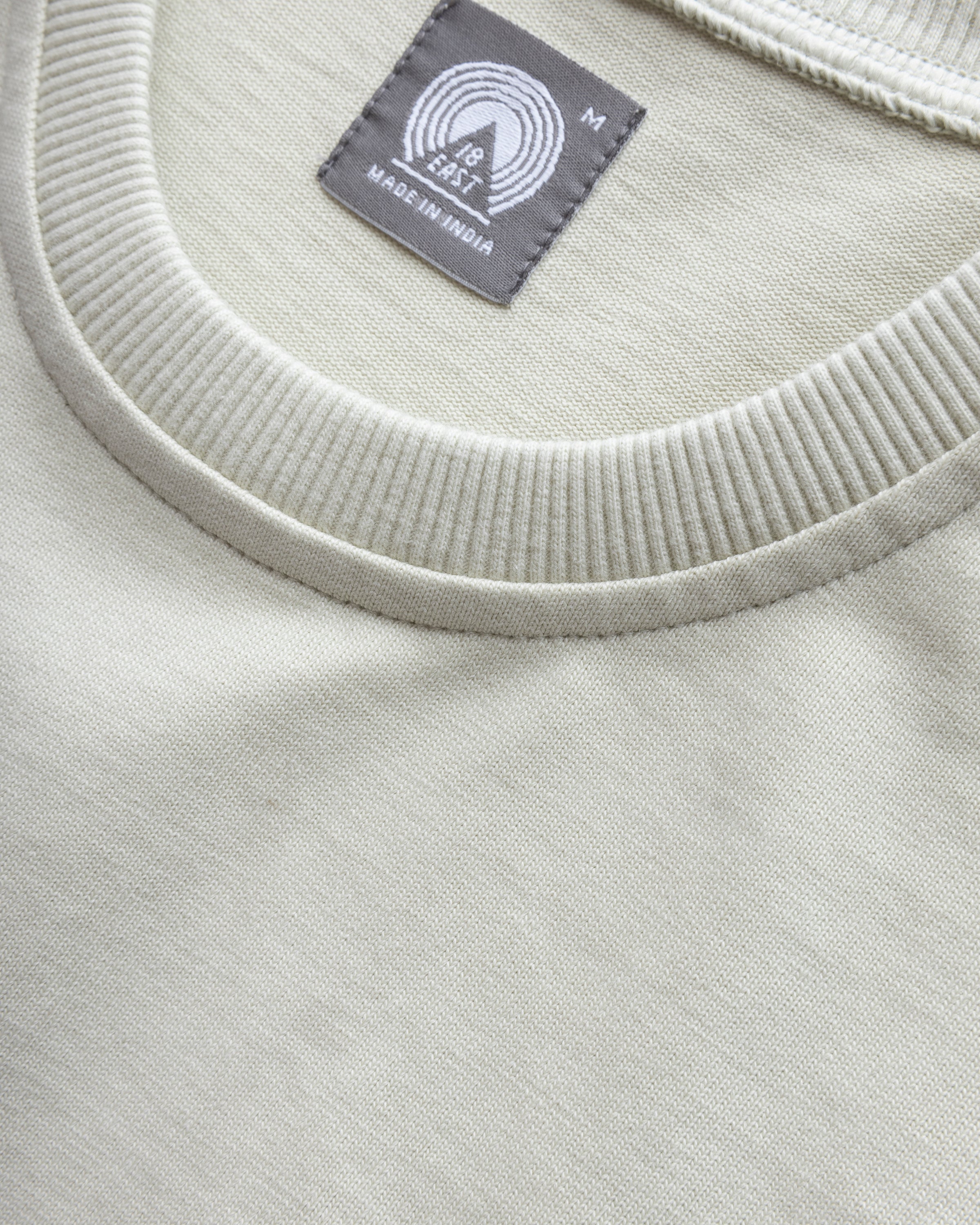 GRAHAME BIG TEE - BARELY LICHEN HEAVYWEIGHT COTTON JERSEY