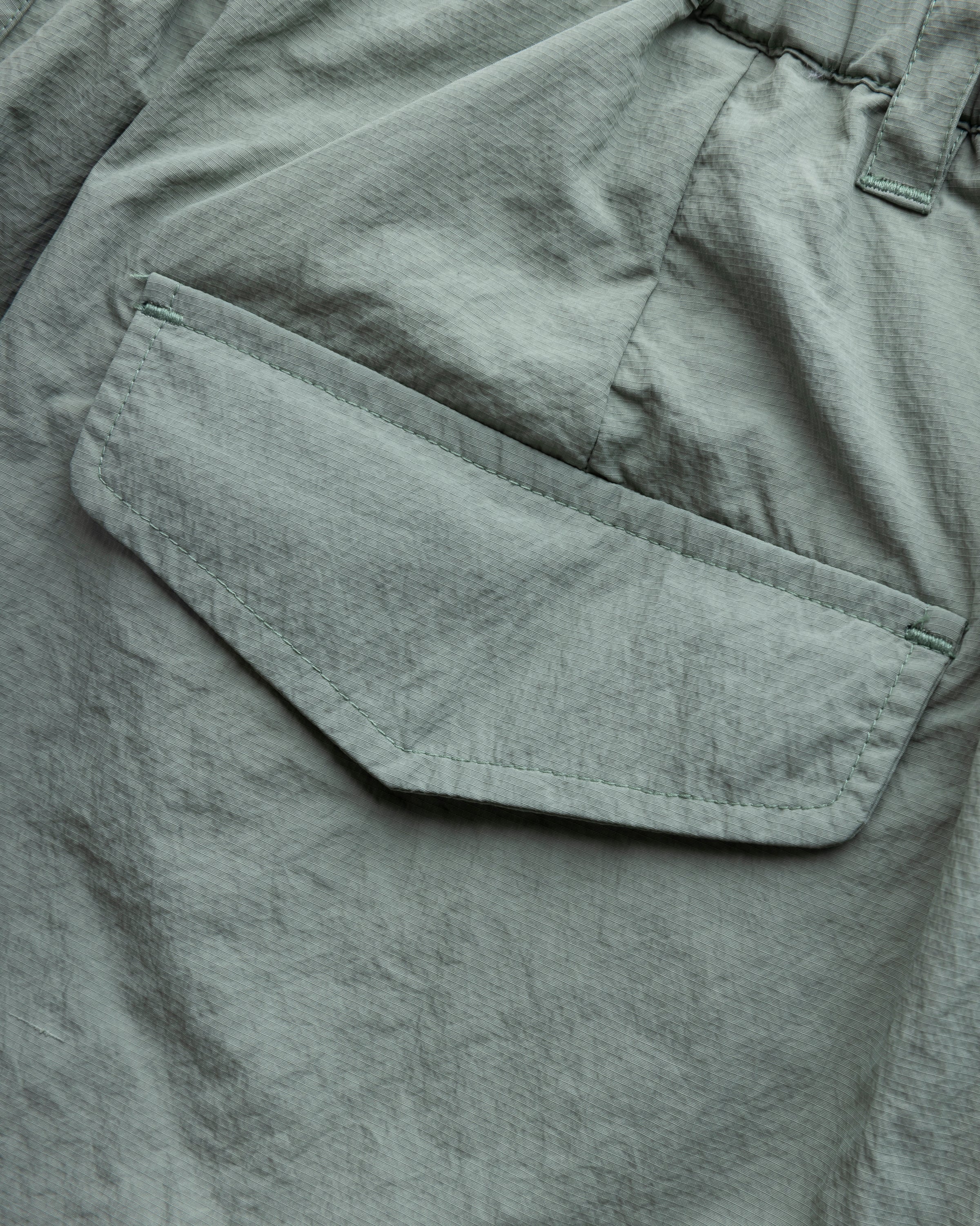 EMERY PLEATED BIG SHORTS - FADED SAGE MICRO RIPSTOP NYLON