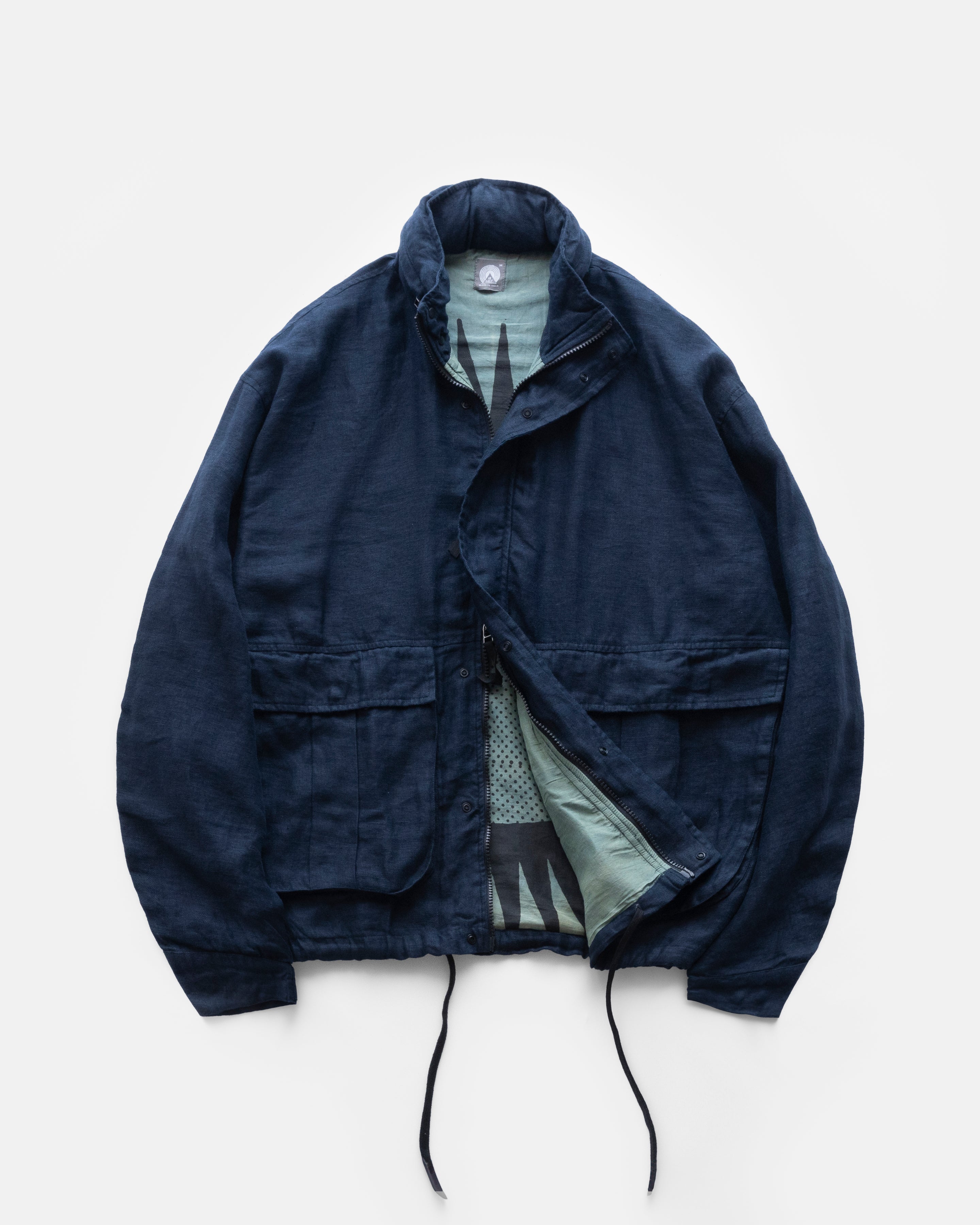 MUELLER TANKER JACKET - NAVY LINEN TWILL