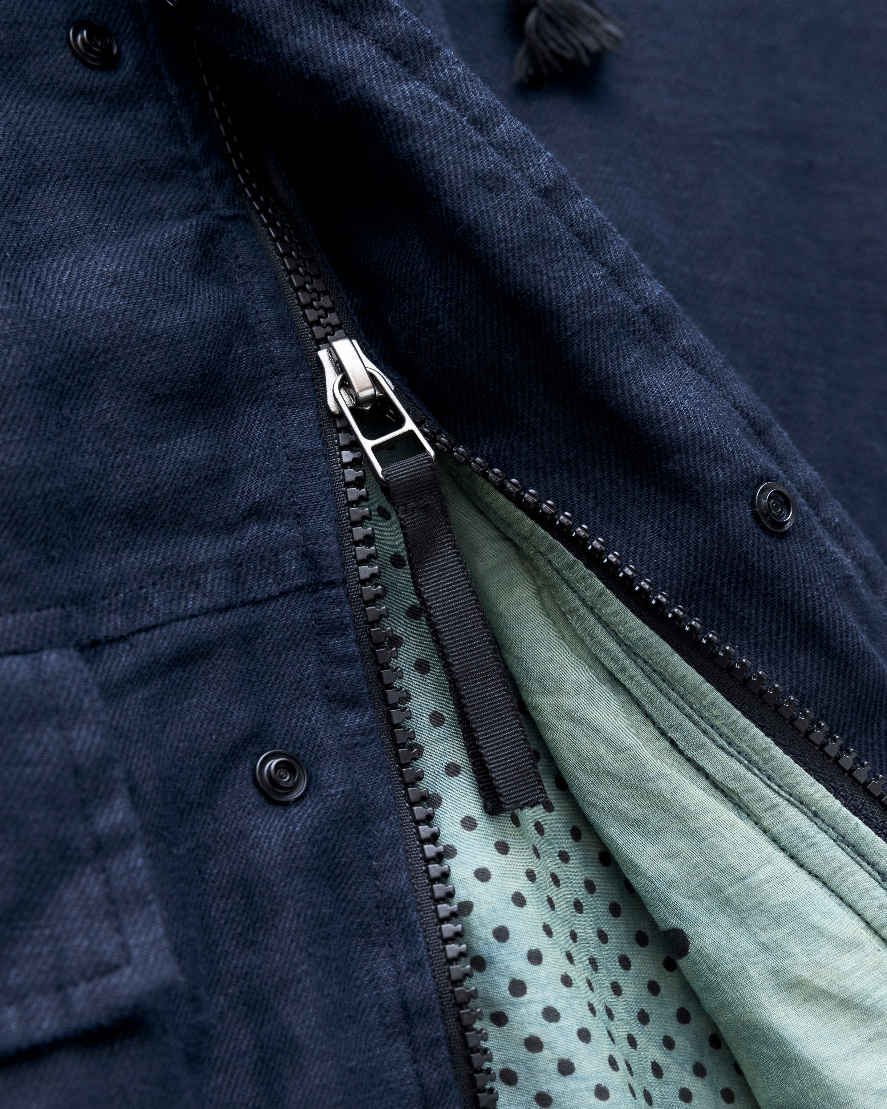 MUELLER TANKER JACKET - NAVY LINEN TWILL