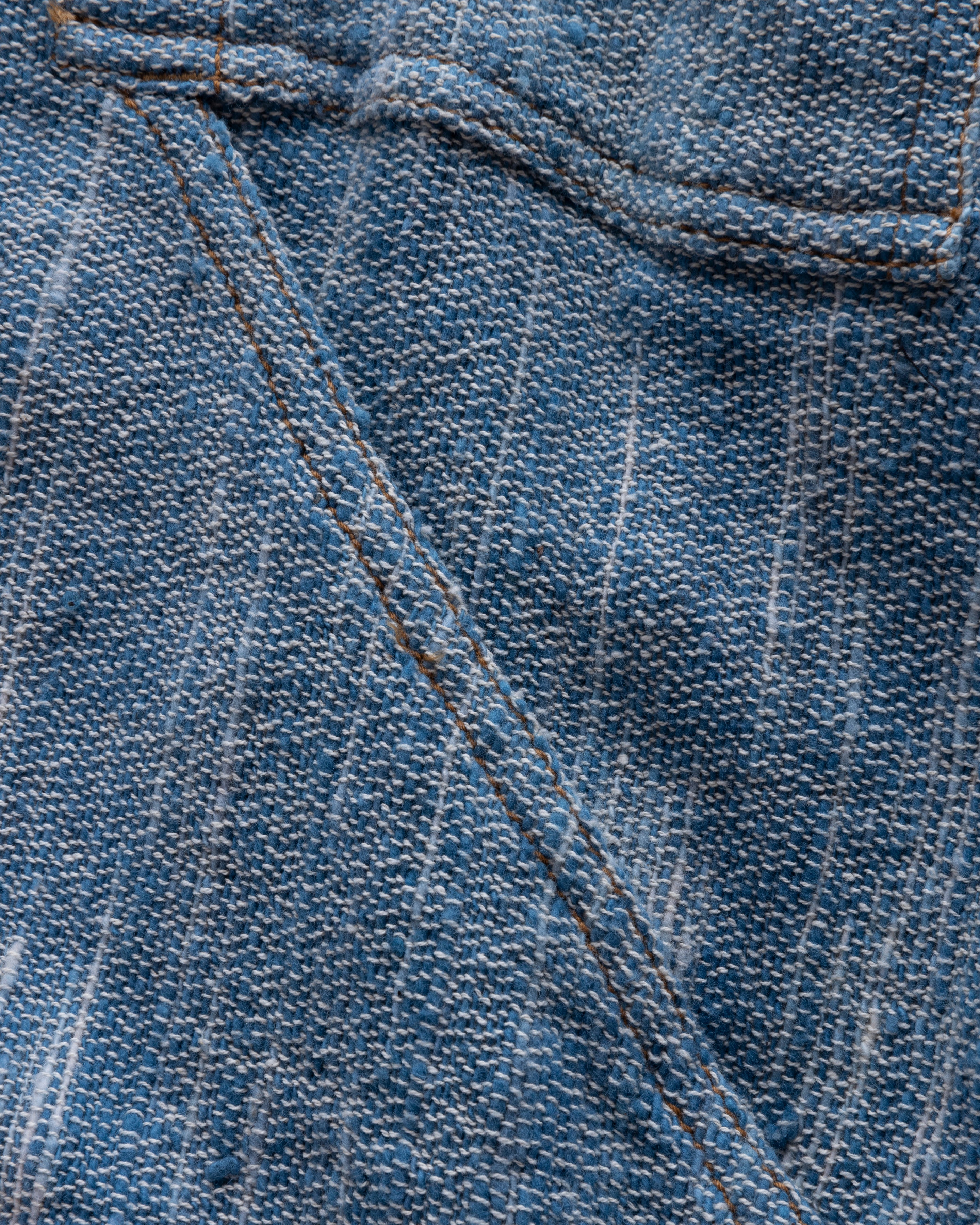 SIELLO UTILITY JACKET - NATURAL INDIGO YARNED DYED KHADI