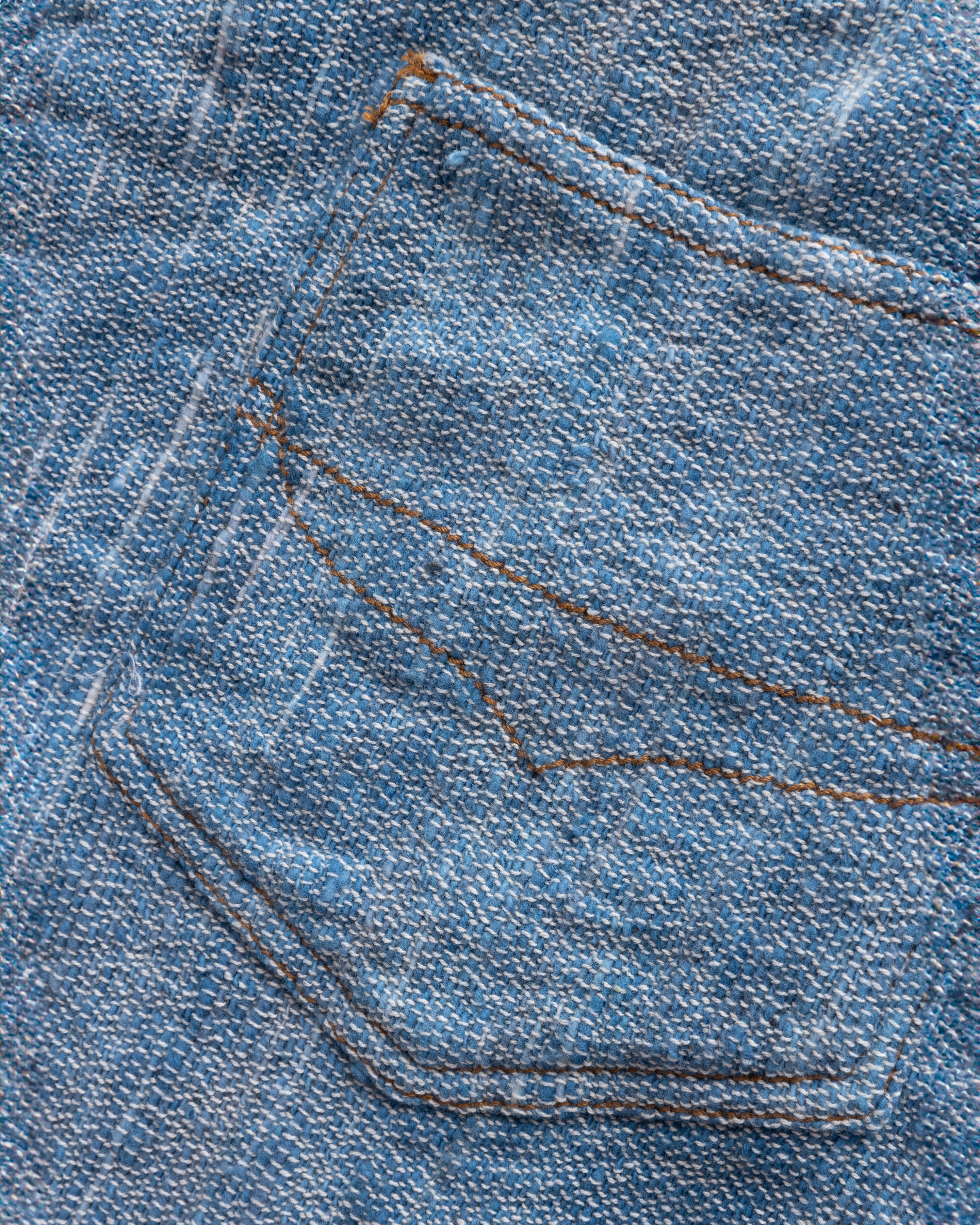 SAPH SHORTS - NATURAL INDIGO YARNED DYED KHADI DENIM