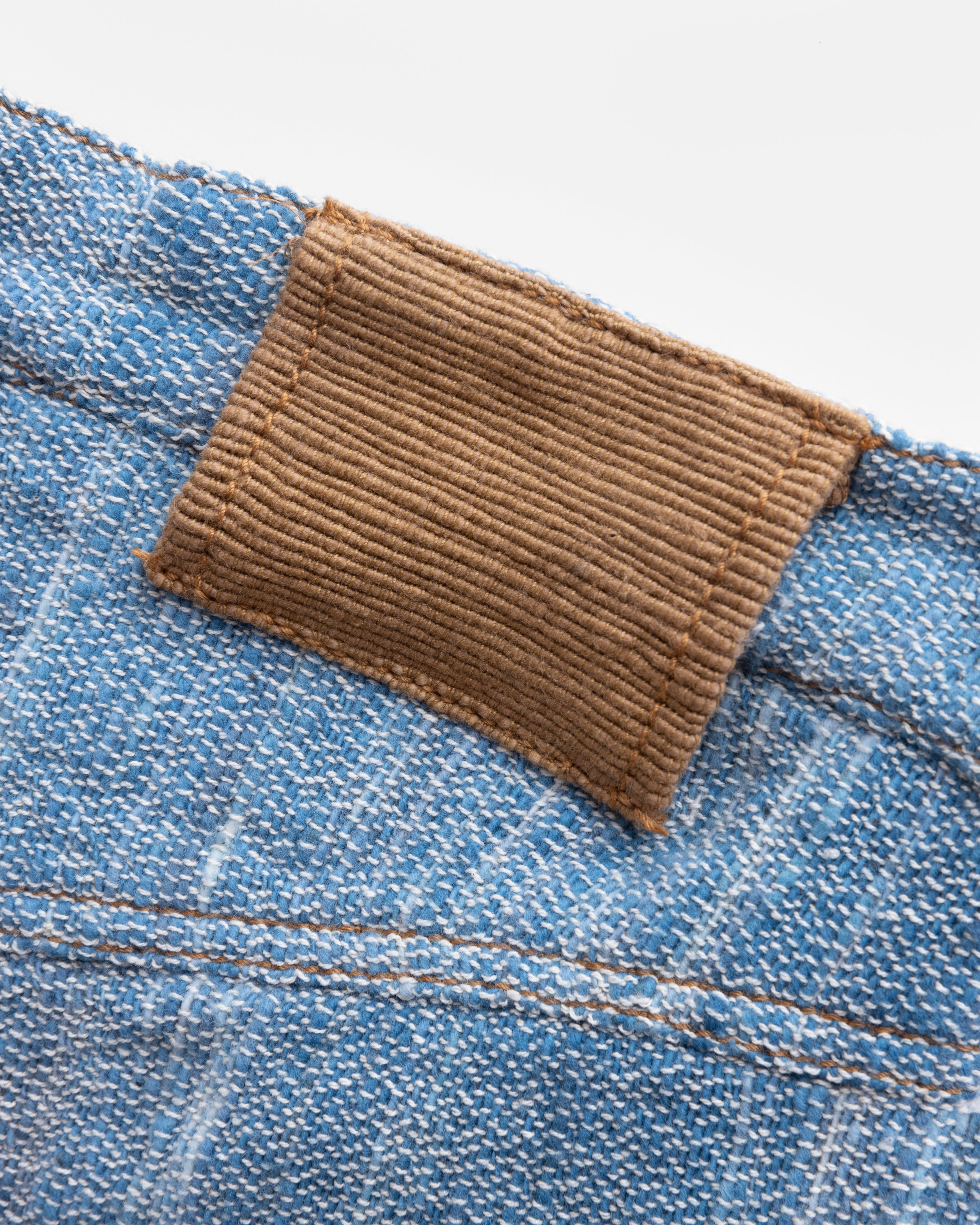 SAPH SHORTS - NATURAL INDIGO YARNED DYED KHADI DENIM