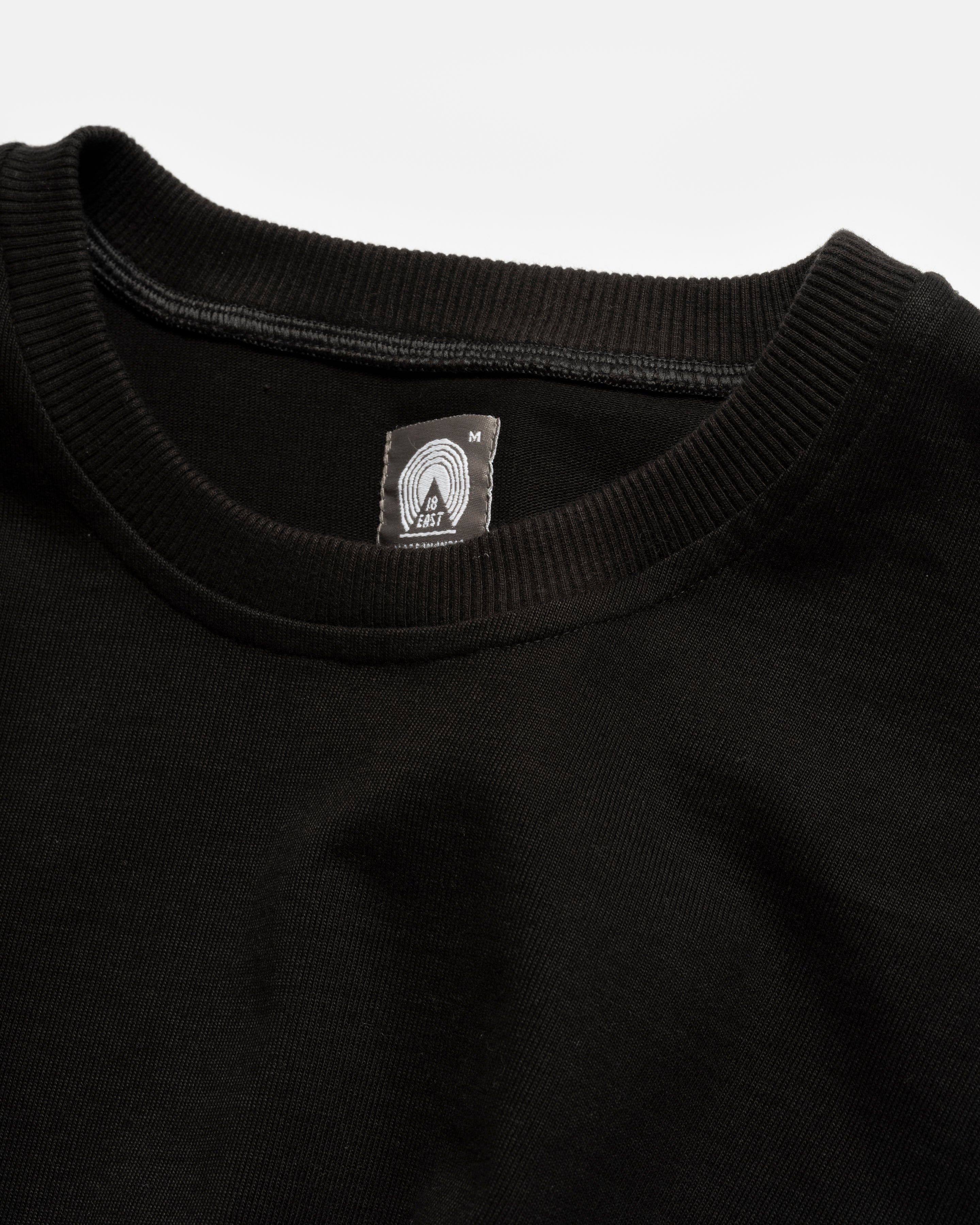 GRAHAME BIG TEE - BLACK HEAVYWEIGHT COTTON JERSEY