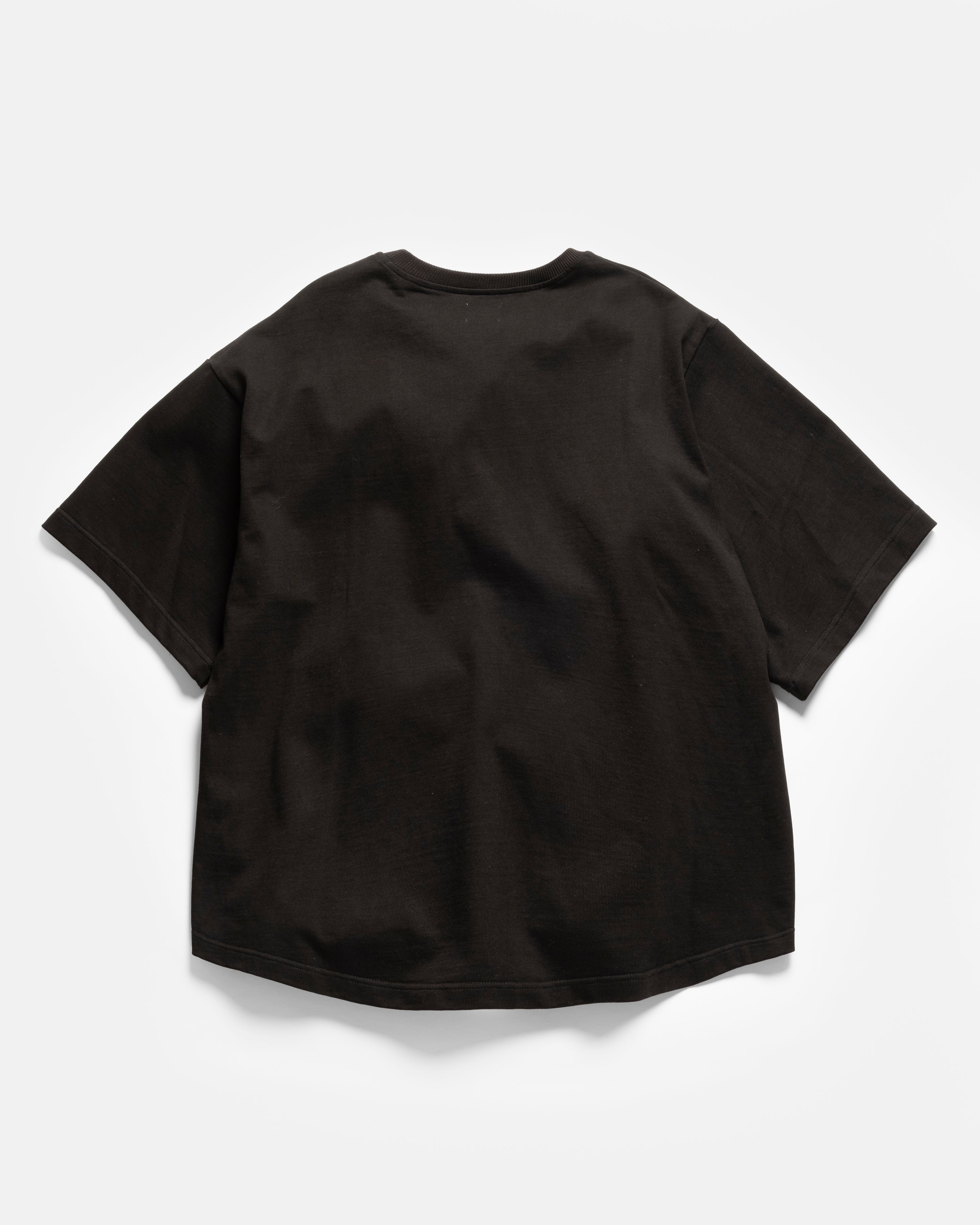 GRAHAME BIG TEE - BLACK HEAVYWEIGHT COTTON JERSEY